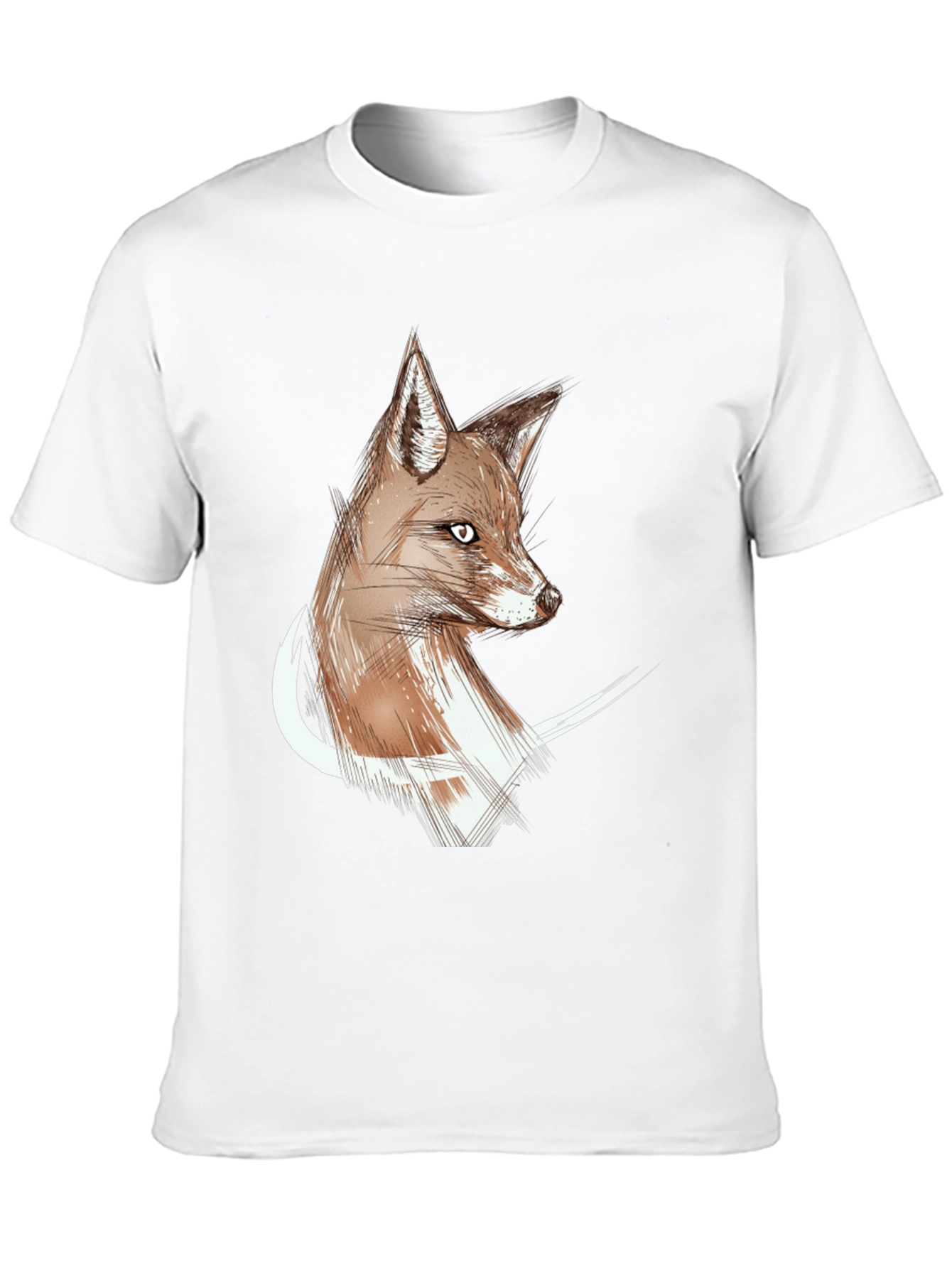 Fox Sketch Graphic Tee - Stylish Unisex T-Shirt
