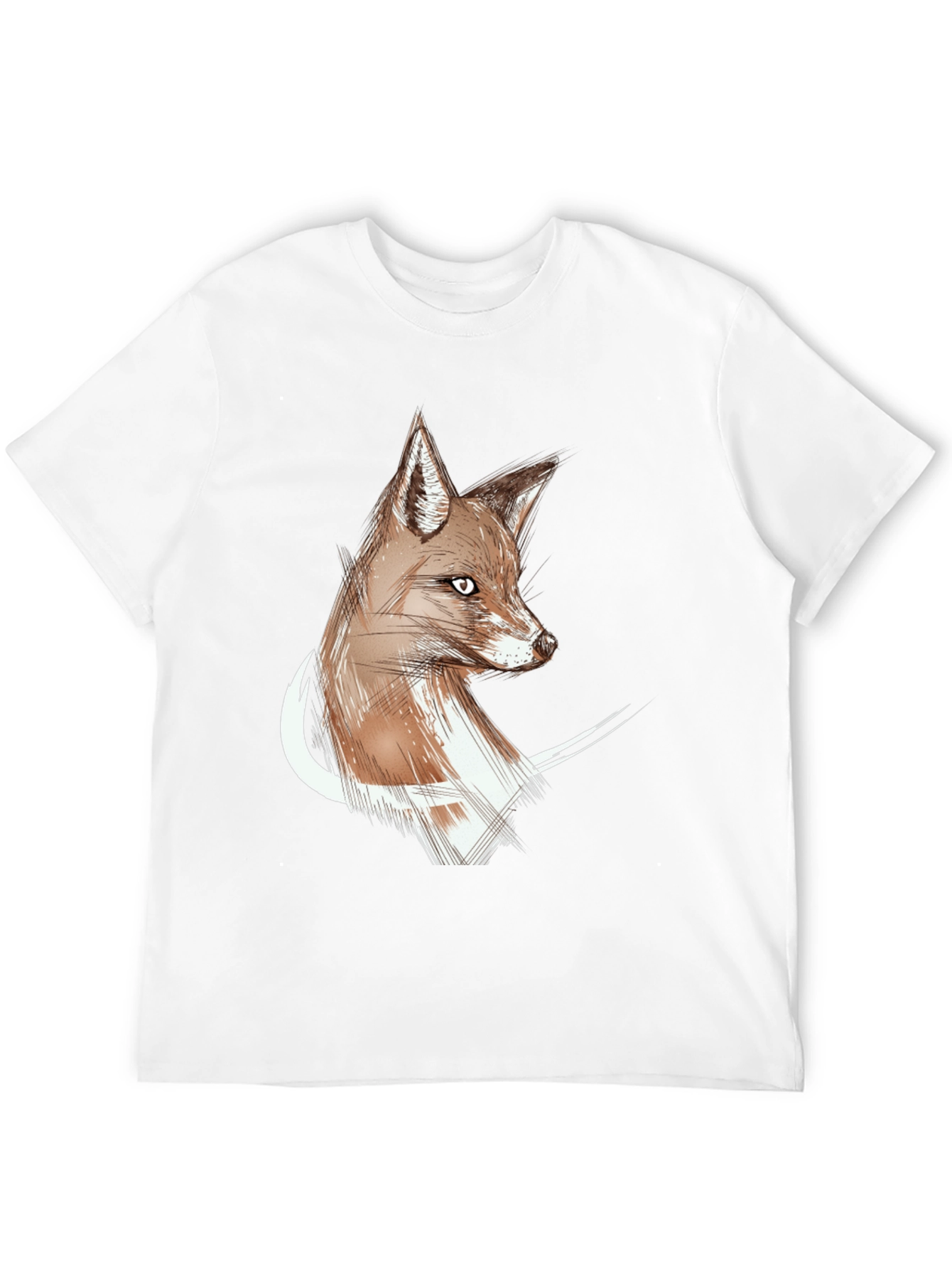 Fox Sketch Graphic Tee - Stylish Unisex T-Shirt