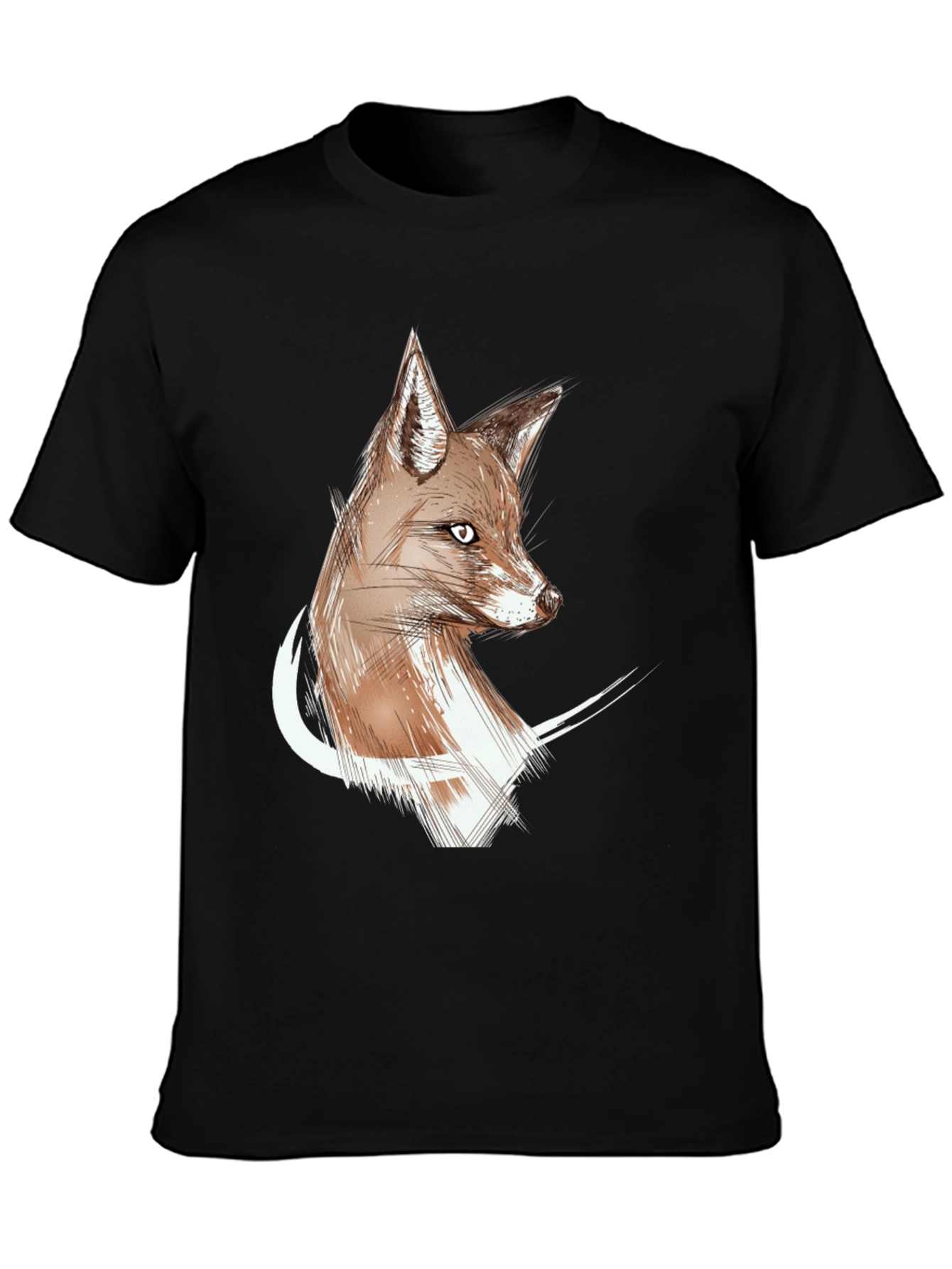 Fox Sketch Graphic Tee - Stylish Unisex T-Shirt