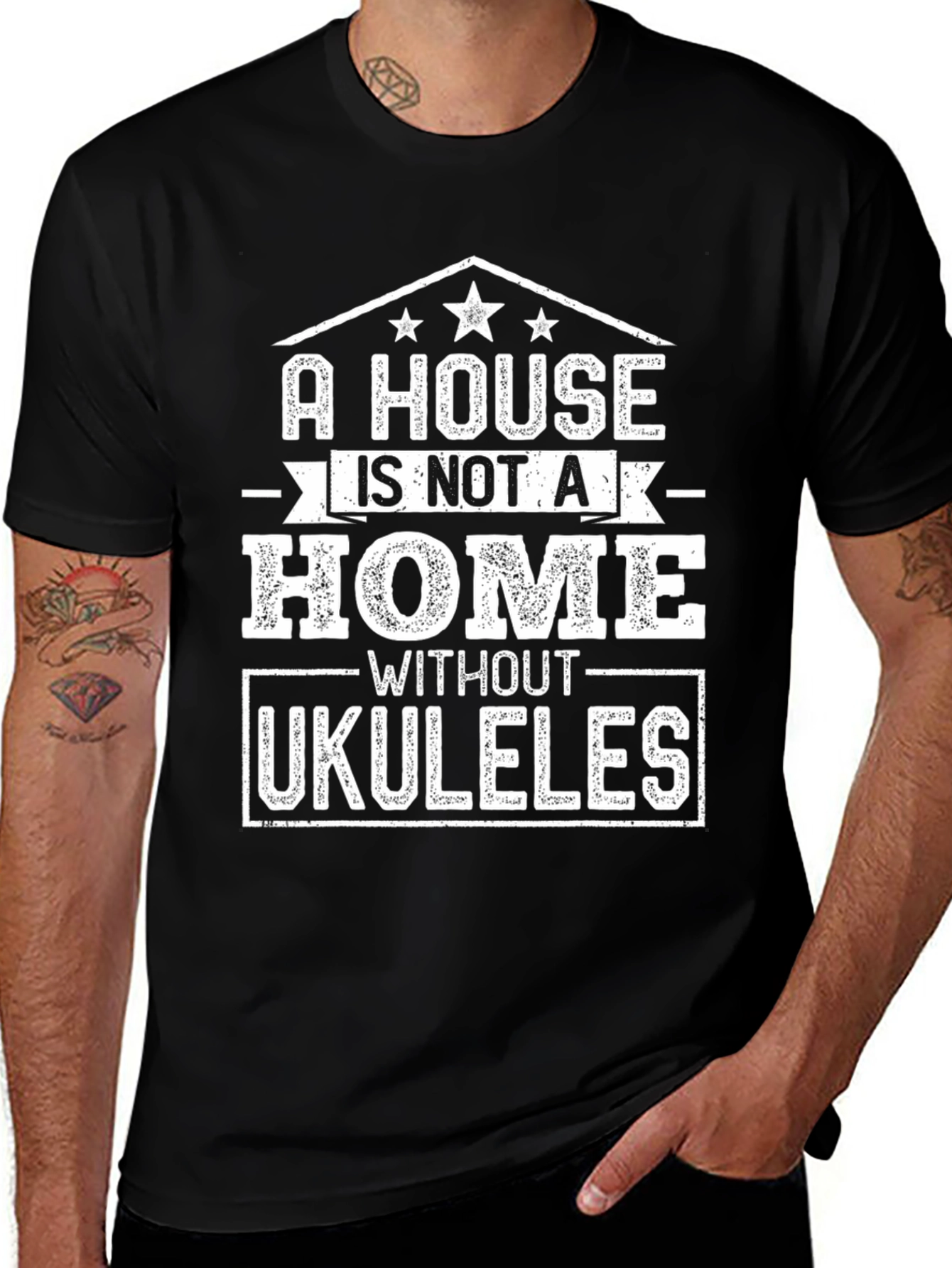 A House Is Not A Home Without Ukuleles T-Shirt