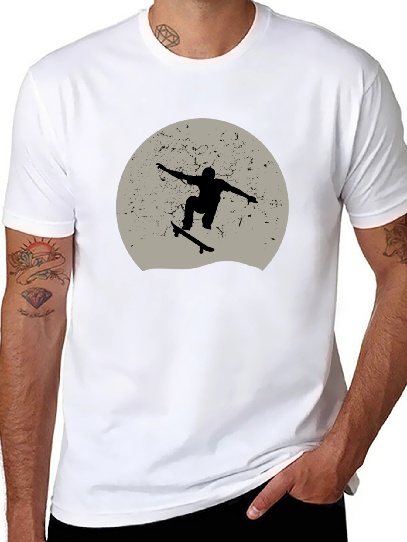 Skateboarder T-Shirt - Retro Style Design