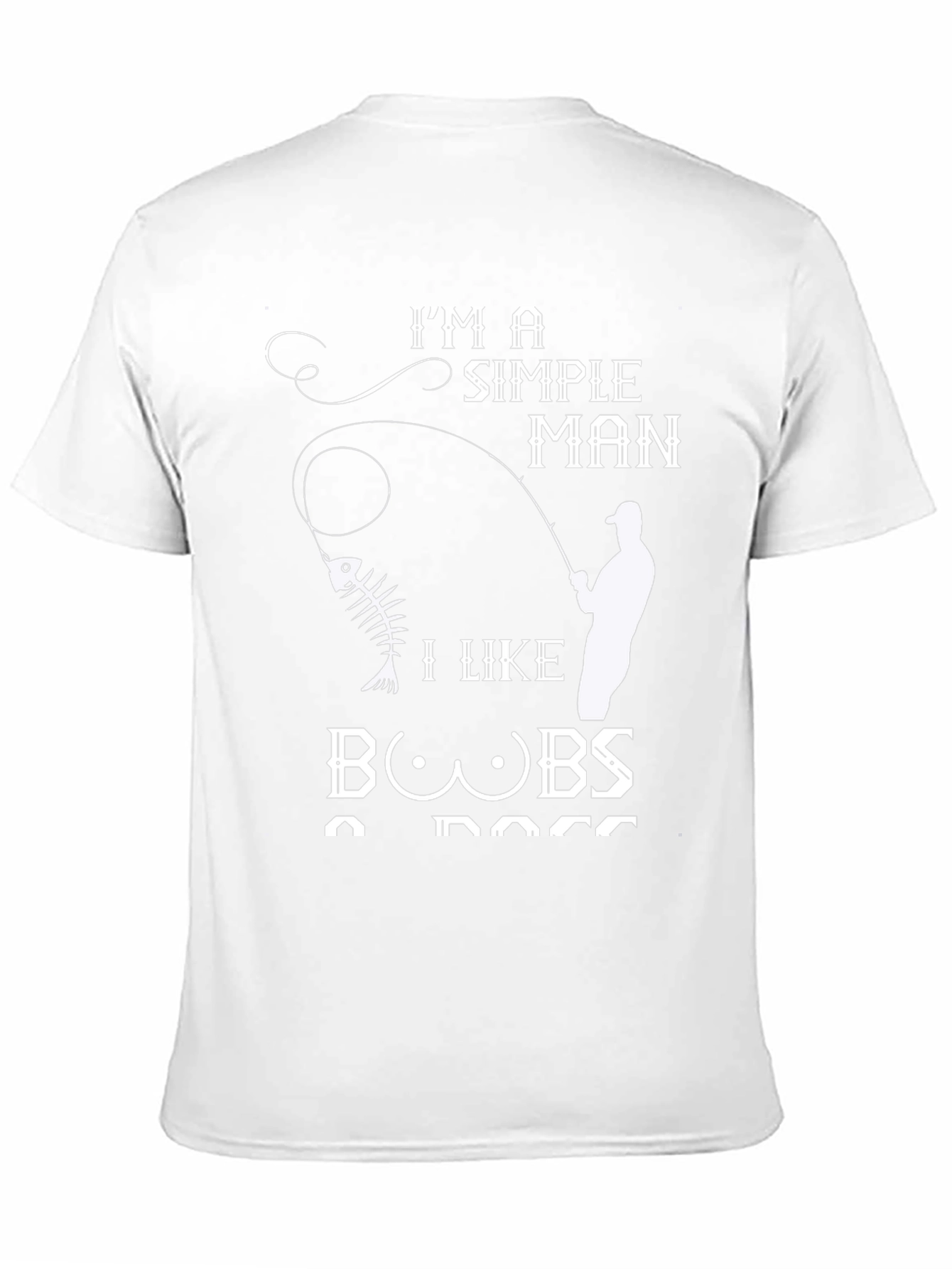 Im a Simple Man T-Shirt Funny Fishing & Boobs