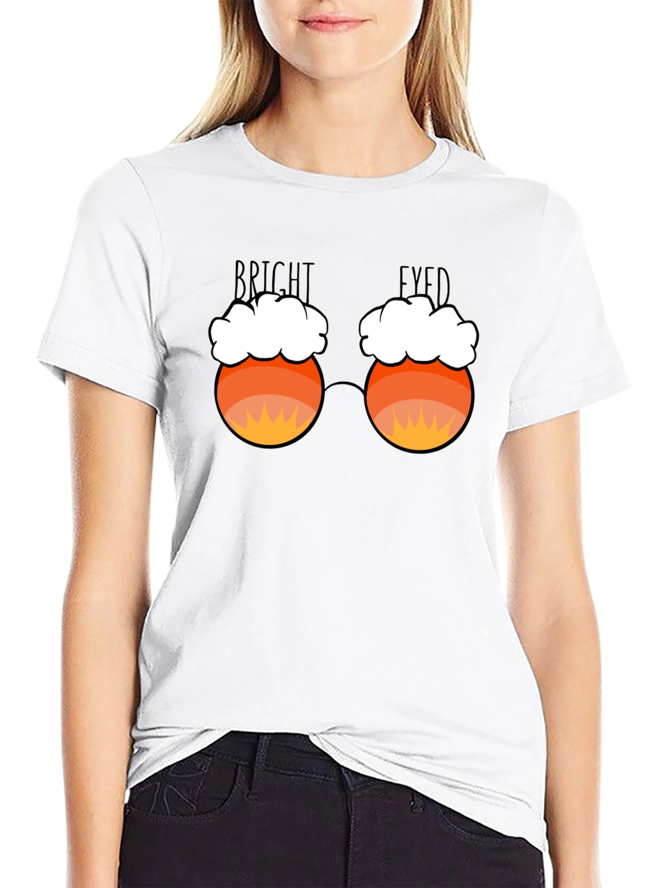 Bright Eyed Candy Corn Glasses T-Shirt