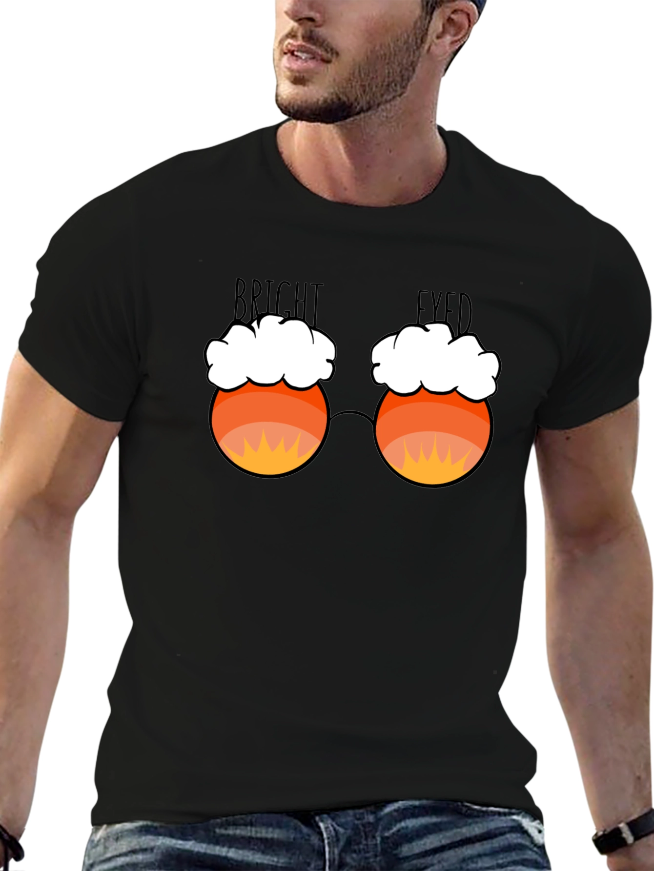 Bright Eyed Candy Corn Glasses T-Shirt