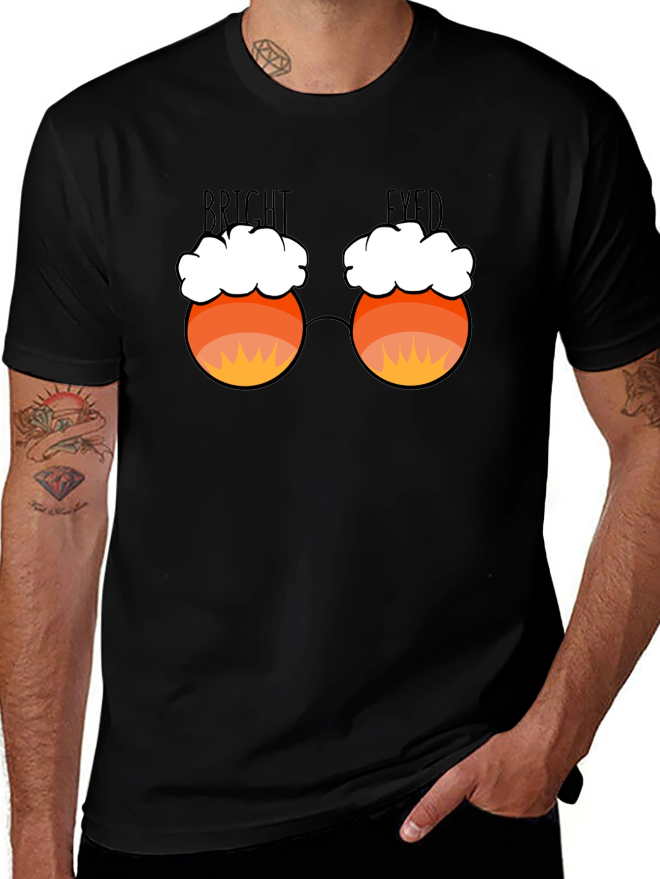 Bright Eyed Candy Corn Glasses T-Shirt