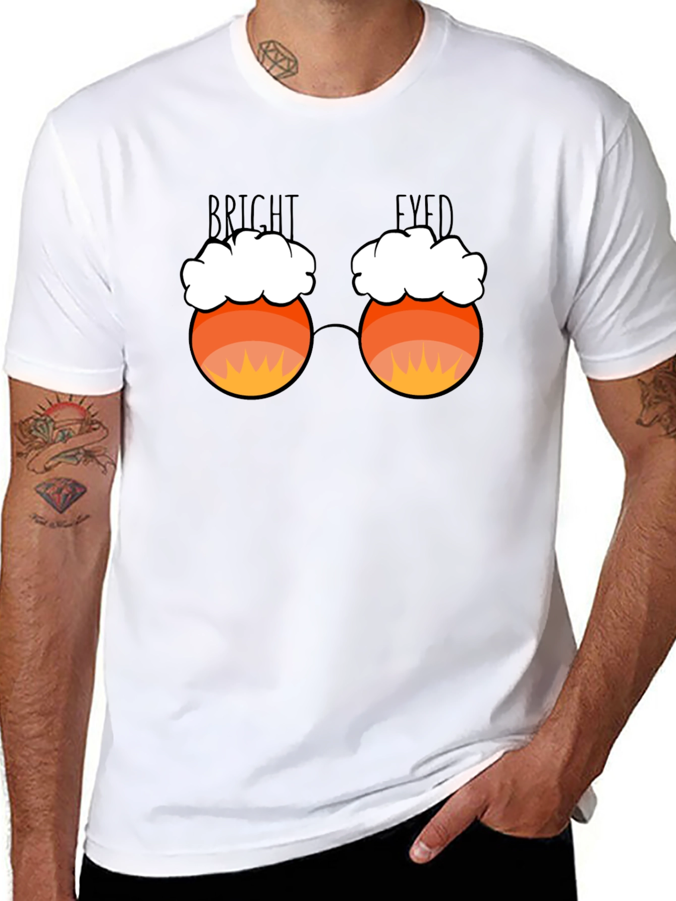Bright Eyed Candy Corn Glasses T-Shirt