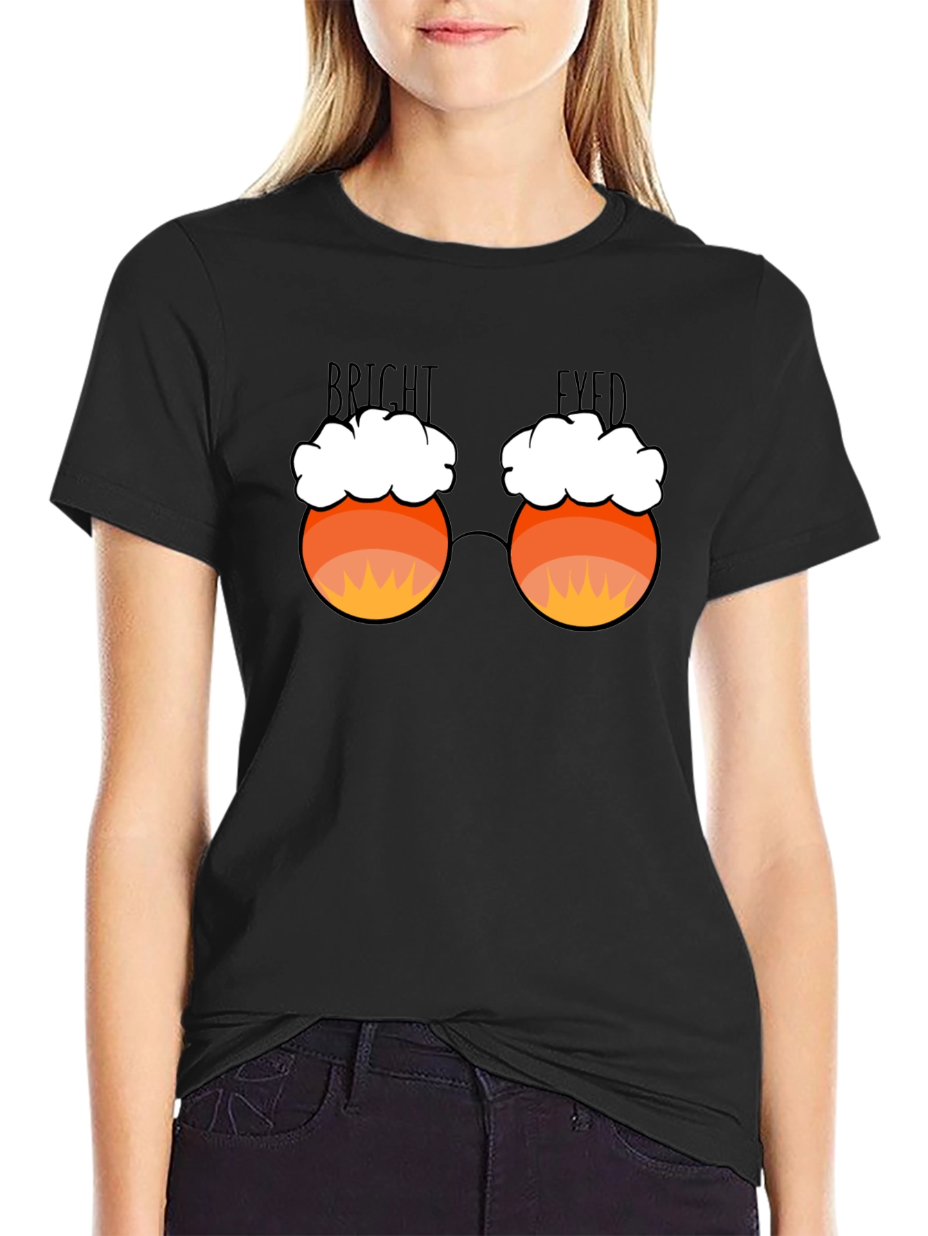 Bright Eyed Candy Corn Glasses T-Shirt