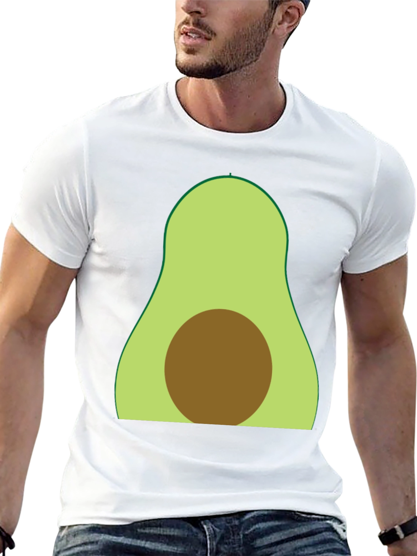 Avocado Graphic Tee - Soft Cotton Blend