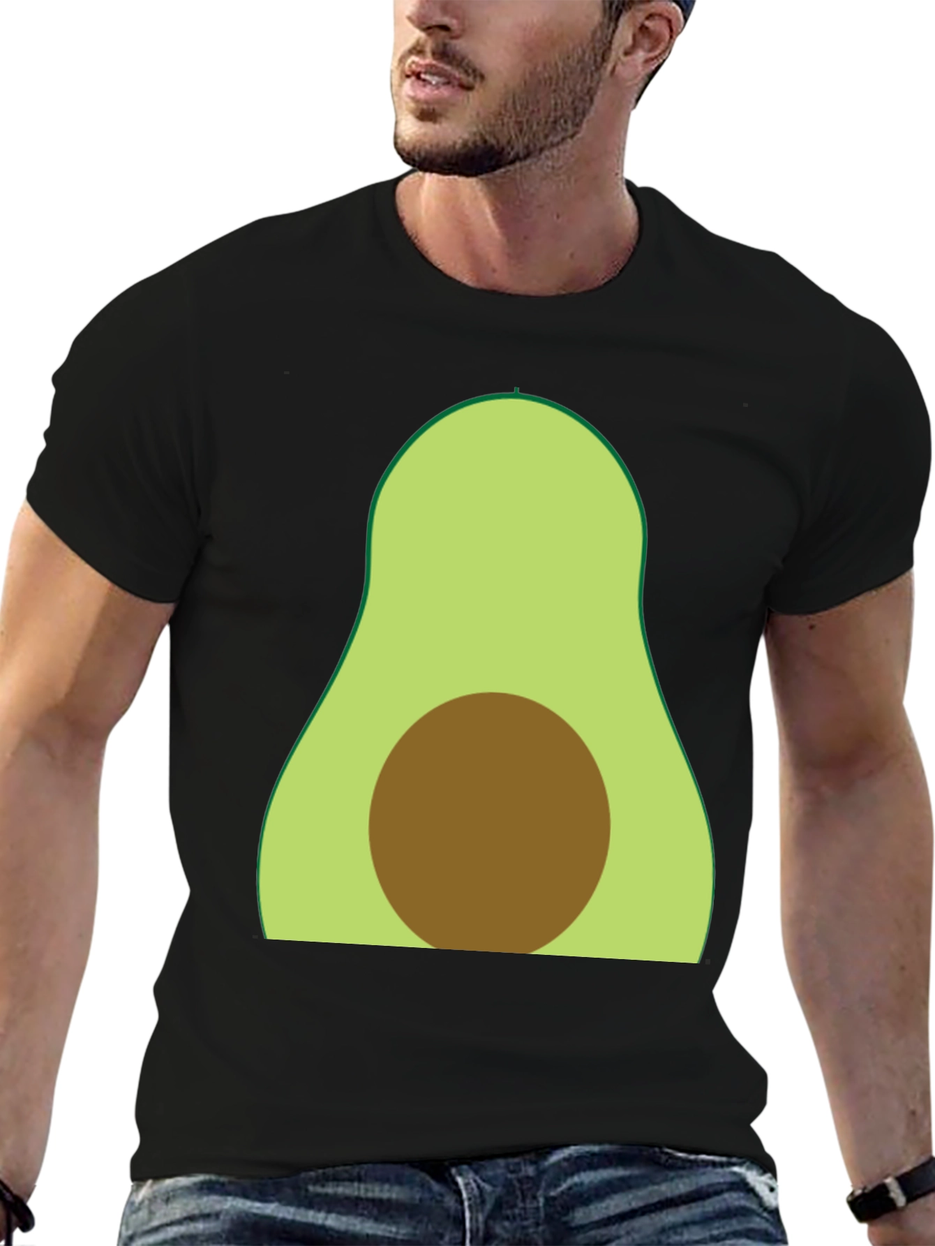 Avocado Graphic Tee - Soft Cotton Blend