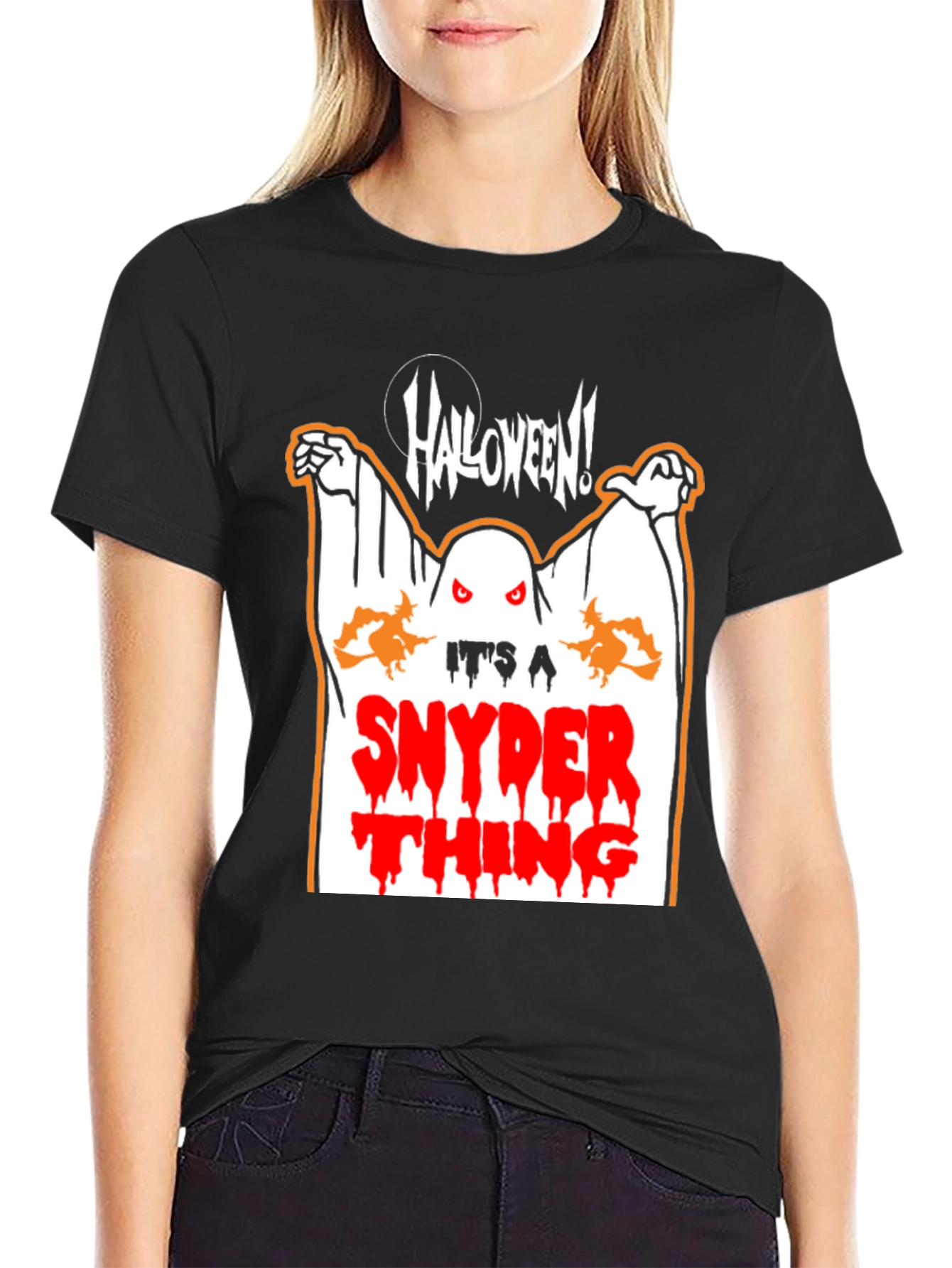 Halloween Snyder Thing Graphic T-Shirt