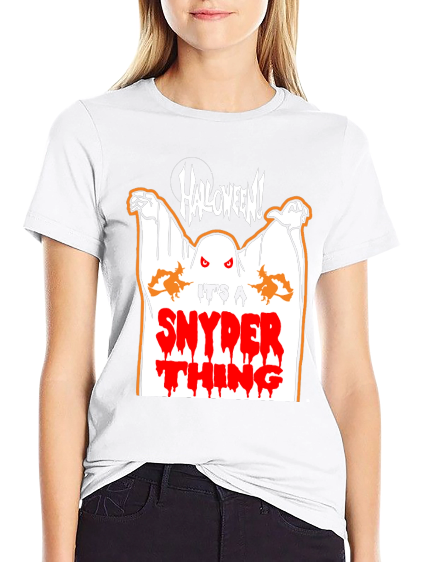 Halloween Snyder Thing Graphic T-Shirt