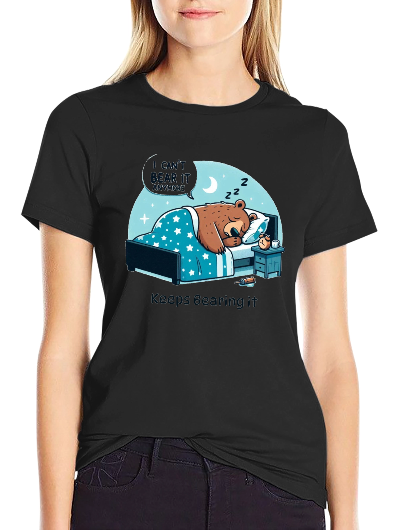 Funny Bear T-Shirt - Keeps Bearing It