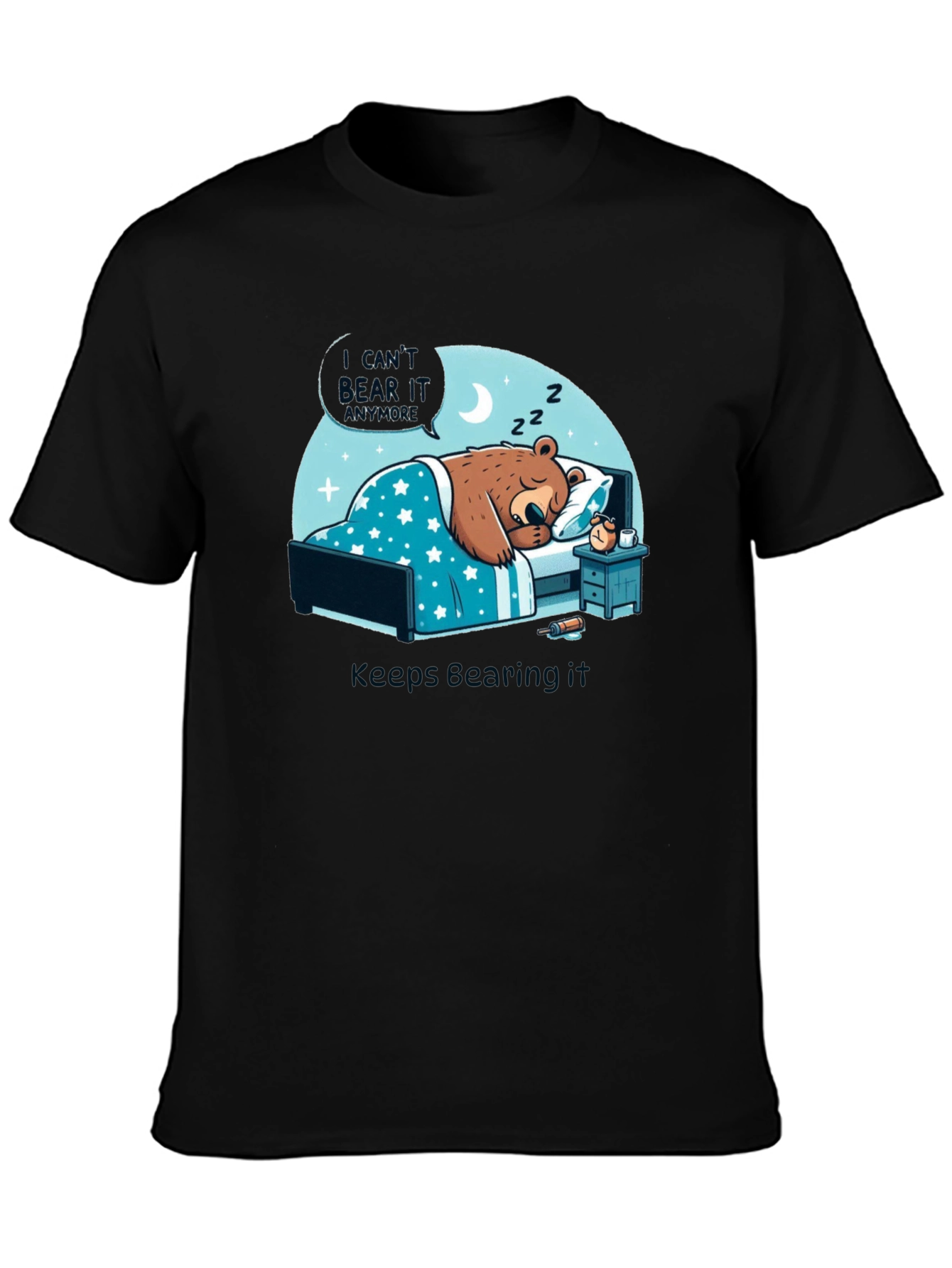 Funny Bear T-Shirt - Keeps Bearing It