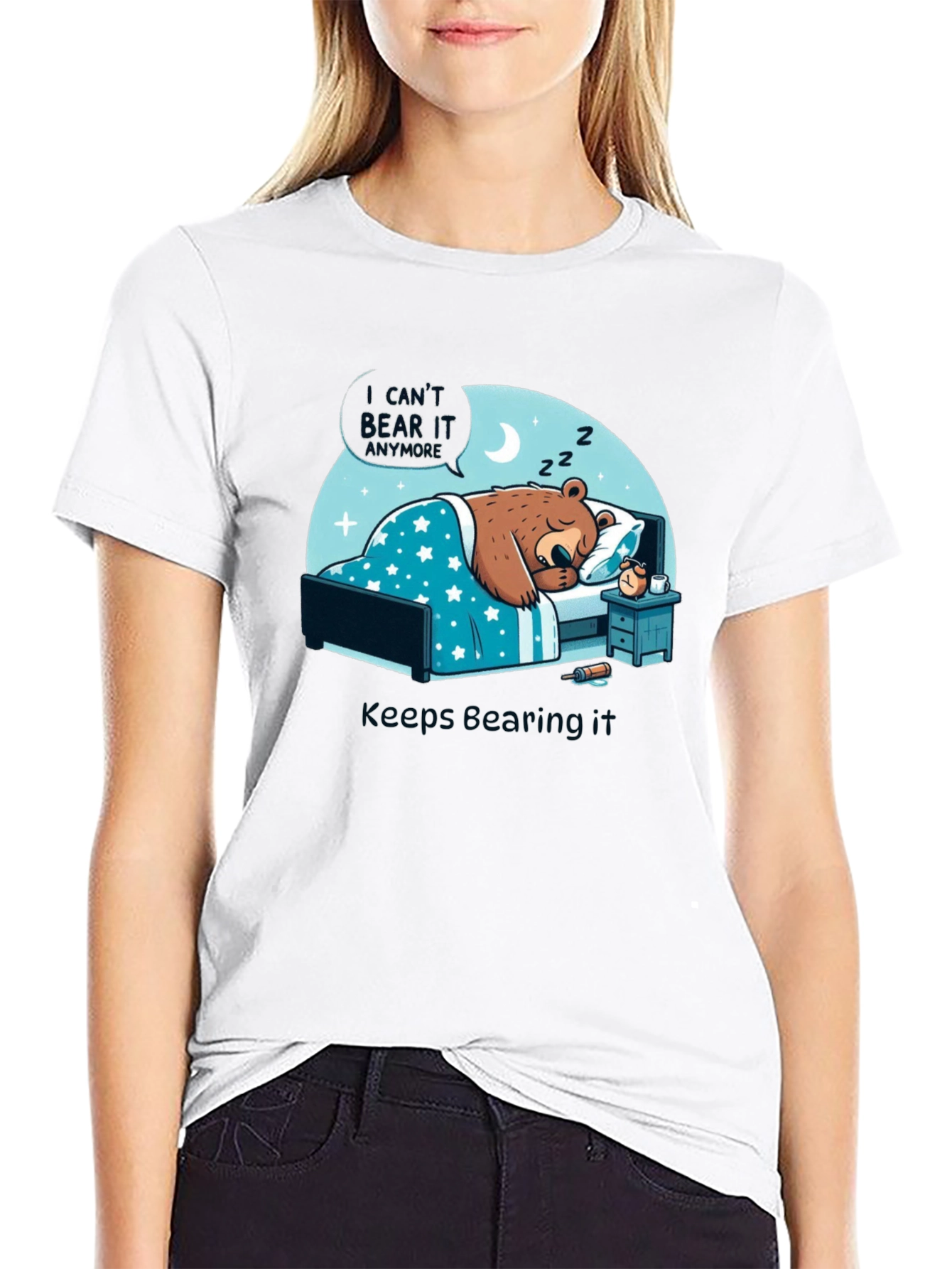 Funny Bear T-Shirt - Keeps Bearing It
