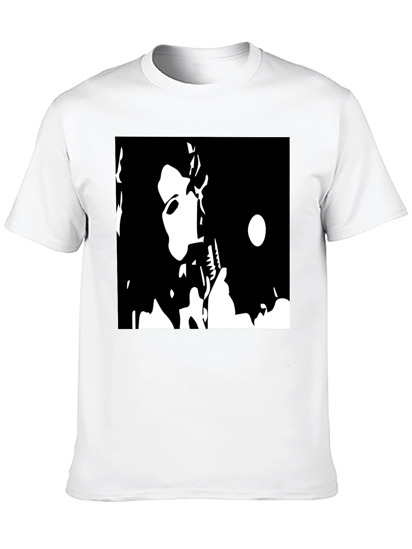 Black T-Shirt with Bold Graphic Print
