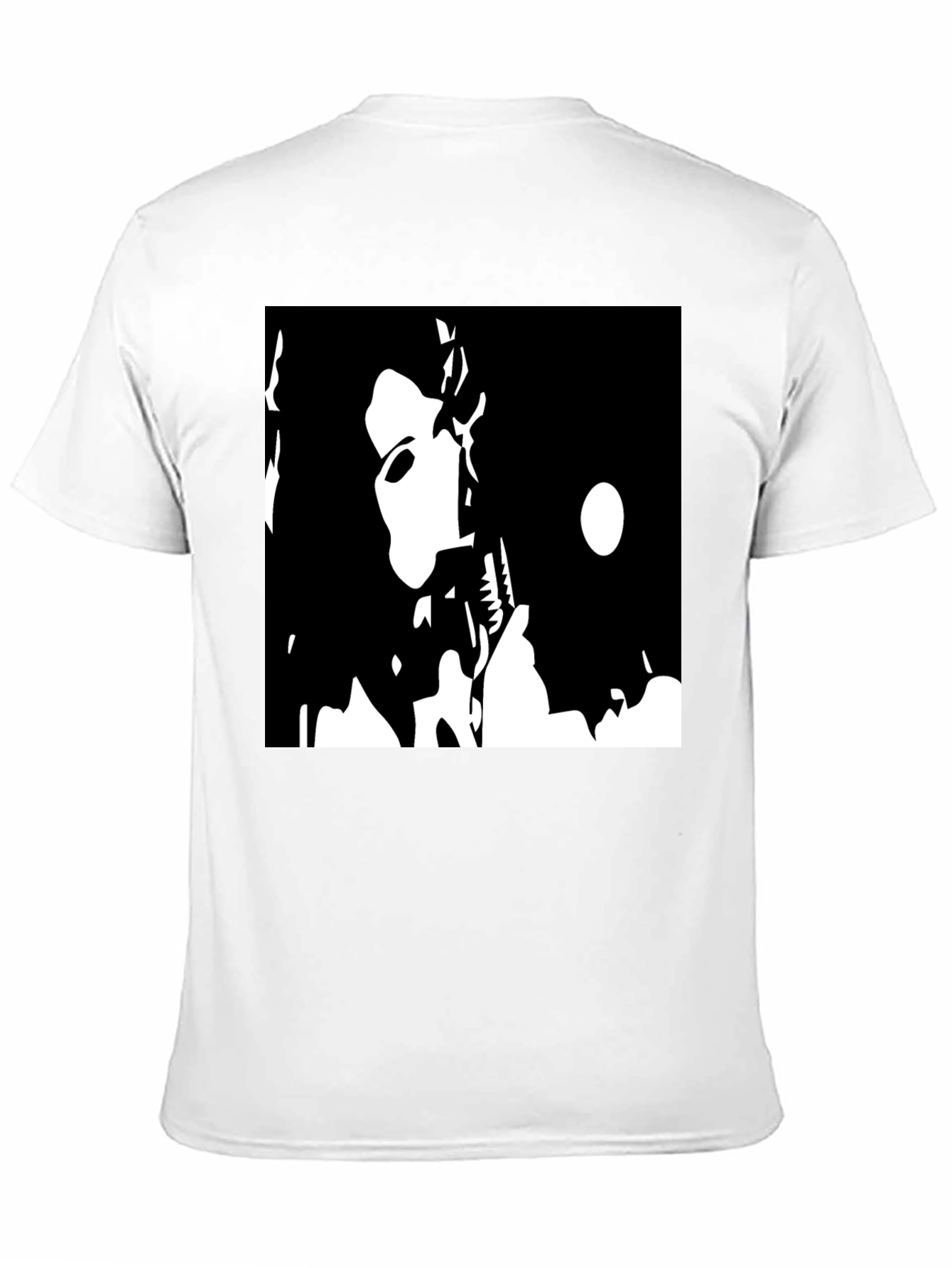 Black T-Shirt with Bold Graphic Print