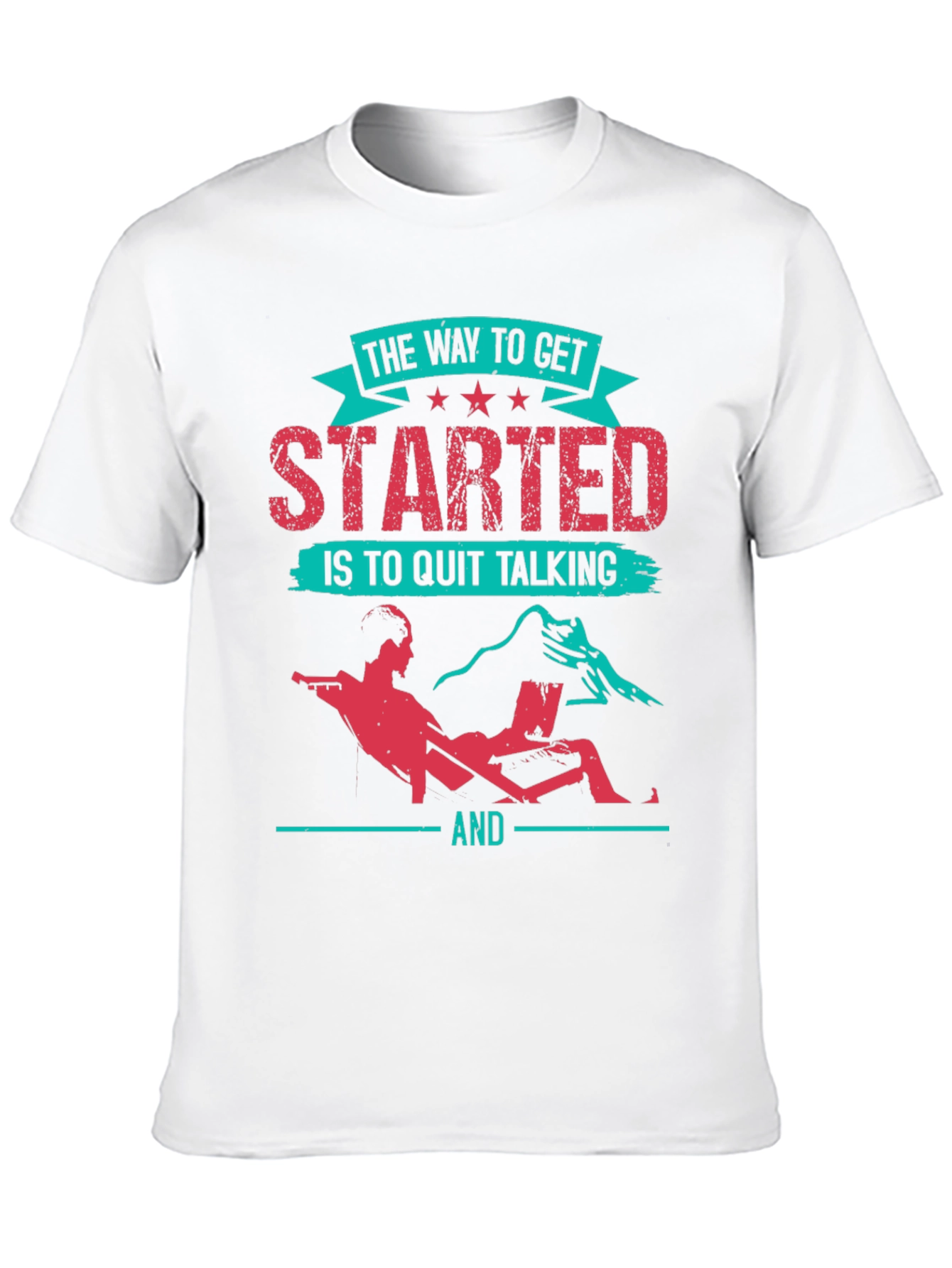 Motivational Black T-Shirt - Start Doing!