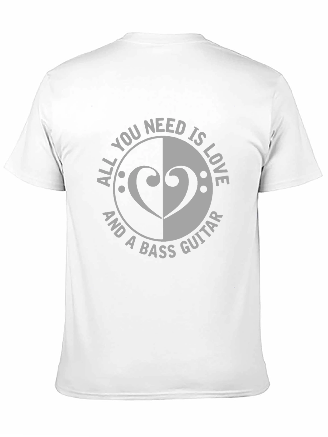 Love & Bass Guitar Graphic T-Shirt