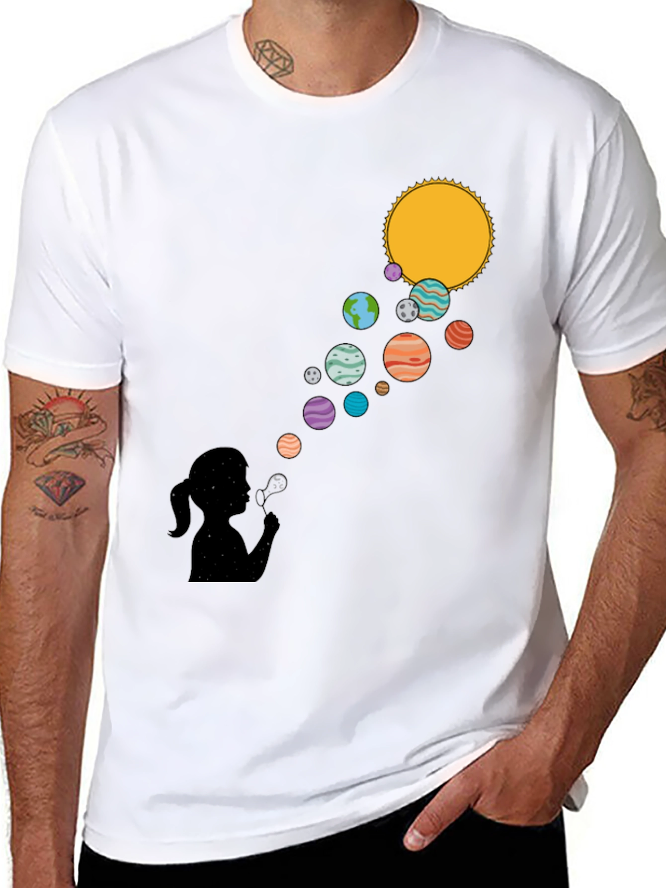 Solar System Bubble T-Shirt