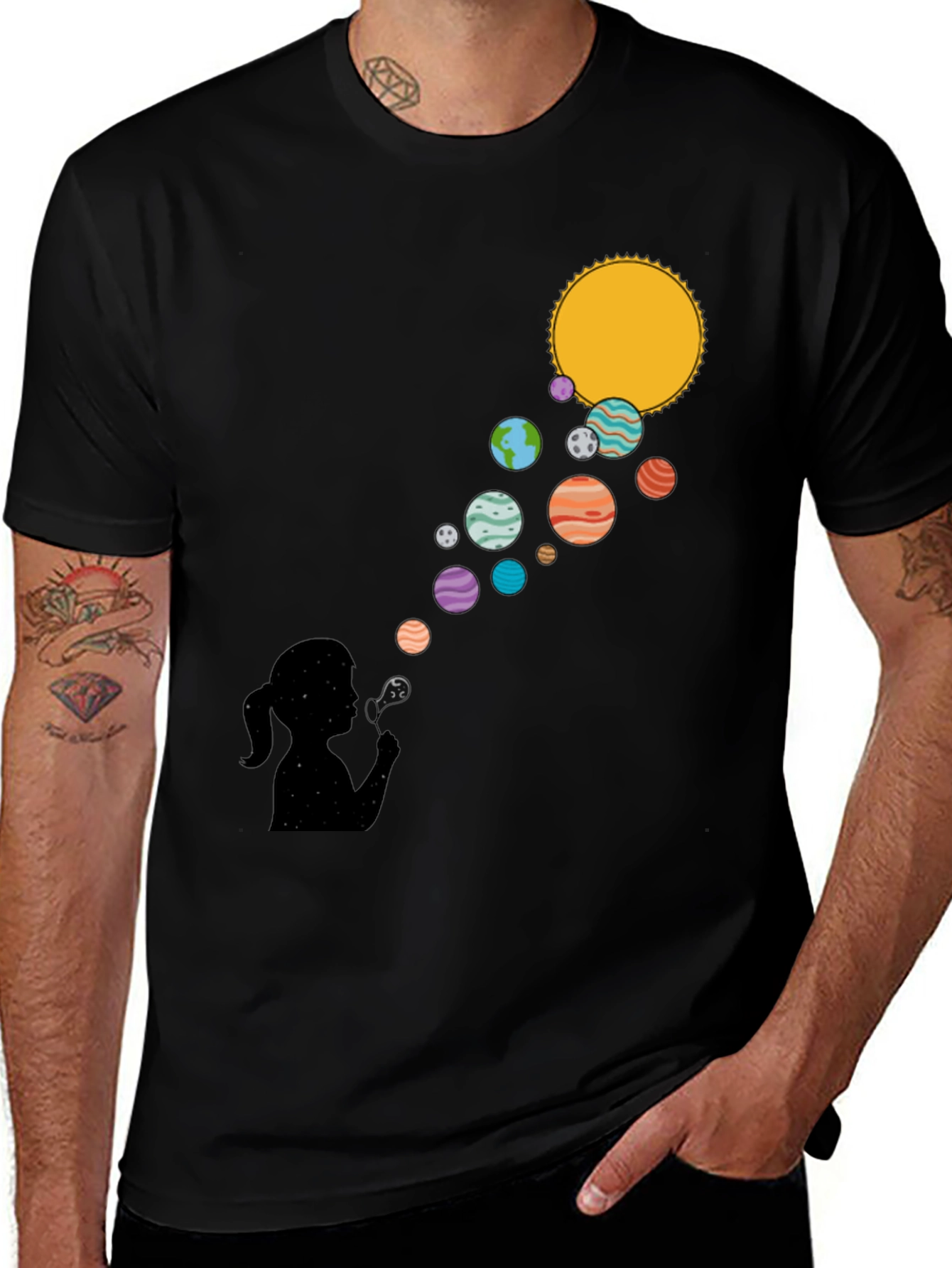 Solar System Bubble T-Shirt