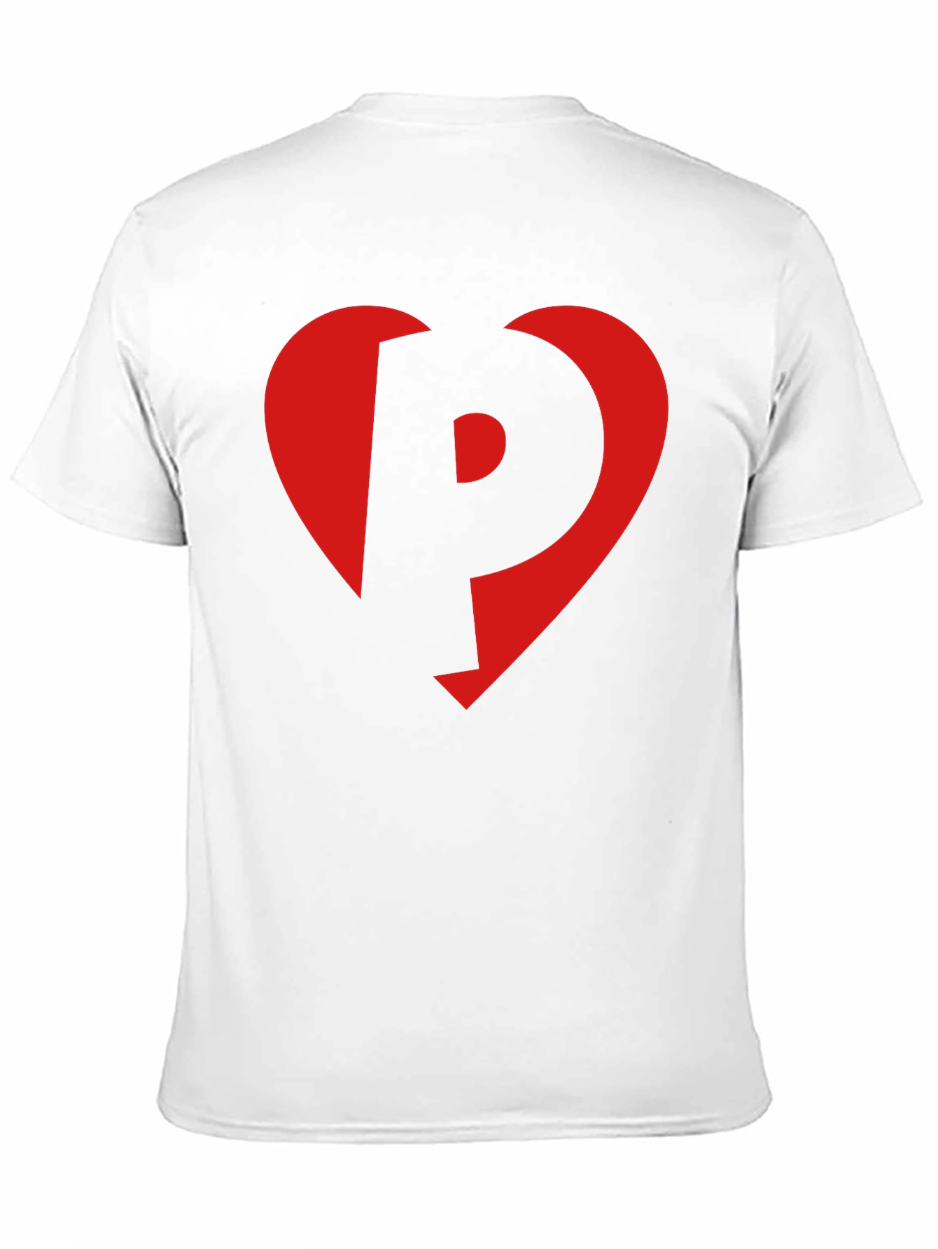 Heart P Graphic Tee - Stylish Black Cotton T-Shirt