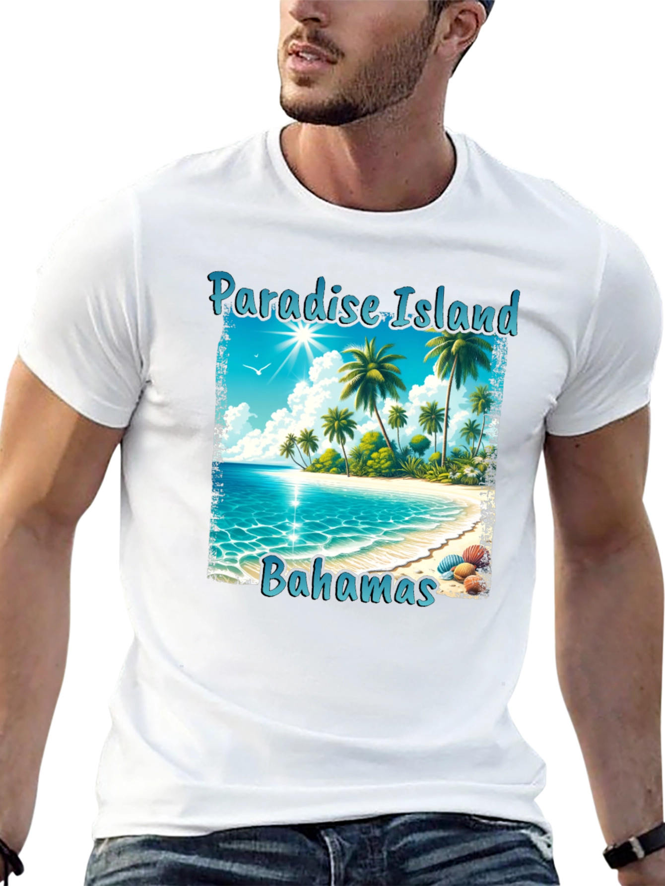 Paradise Island Bahamas Graphic T-Shirt