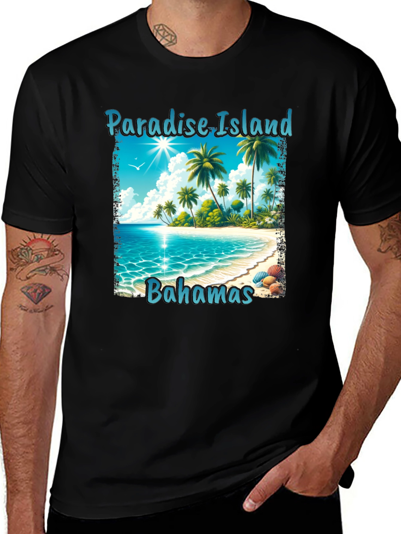 Paradise Island Bahamas Graphic T-Shirt