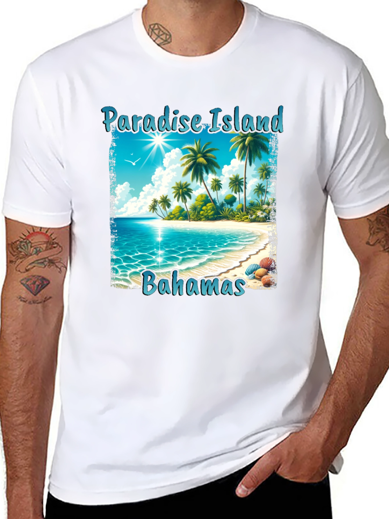 Paradise Island Bahamas Graphic T-Shirt