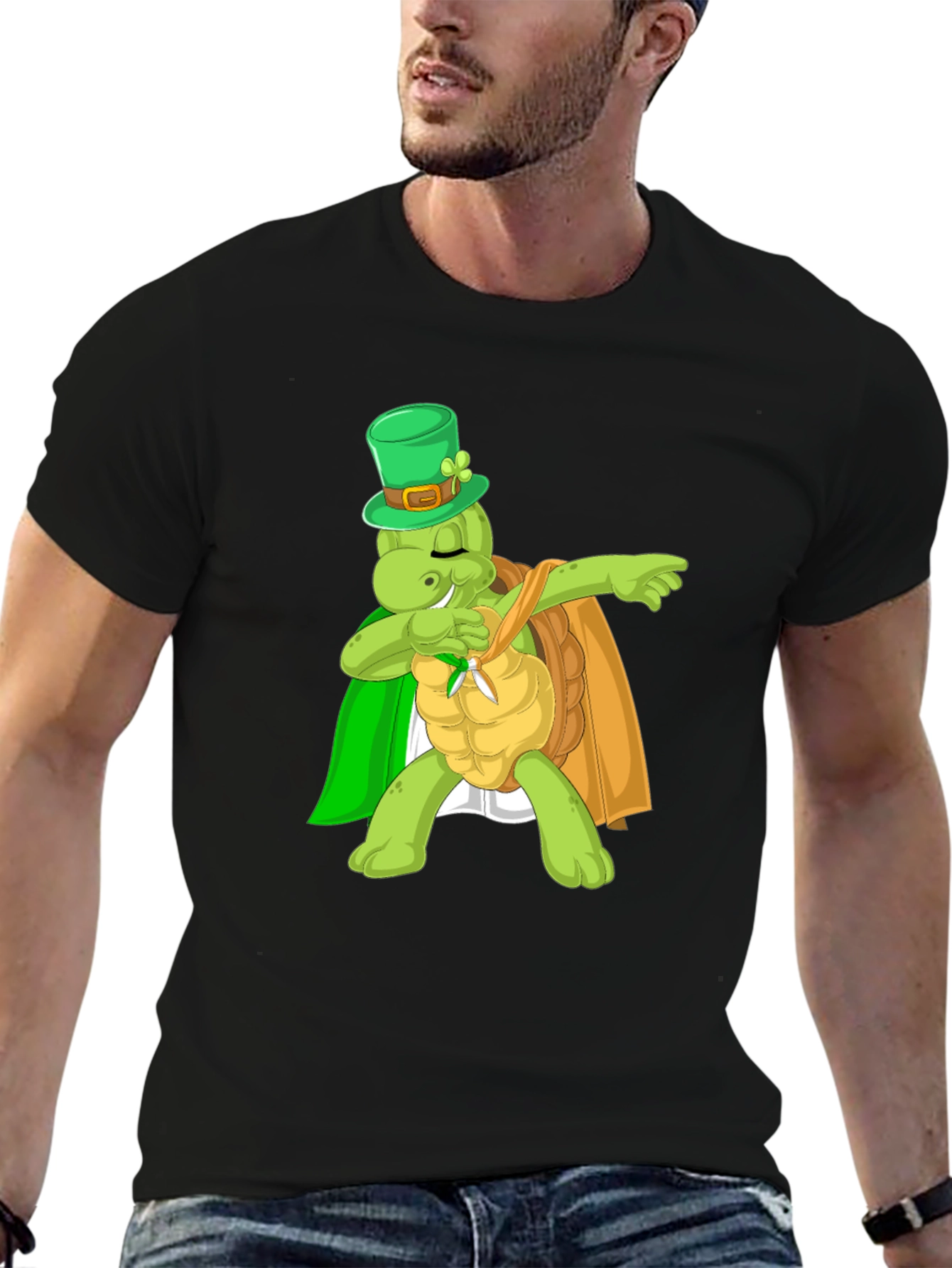 St Patricks Day Turtle Dab T-Shirt
