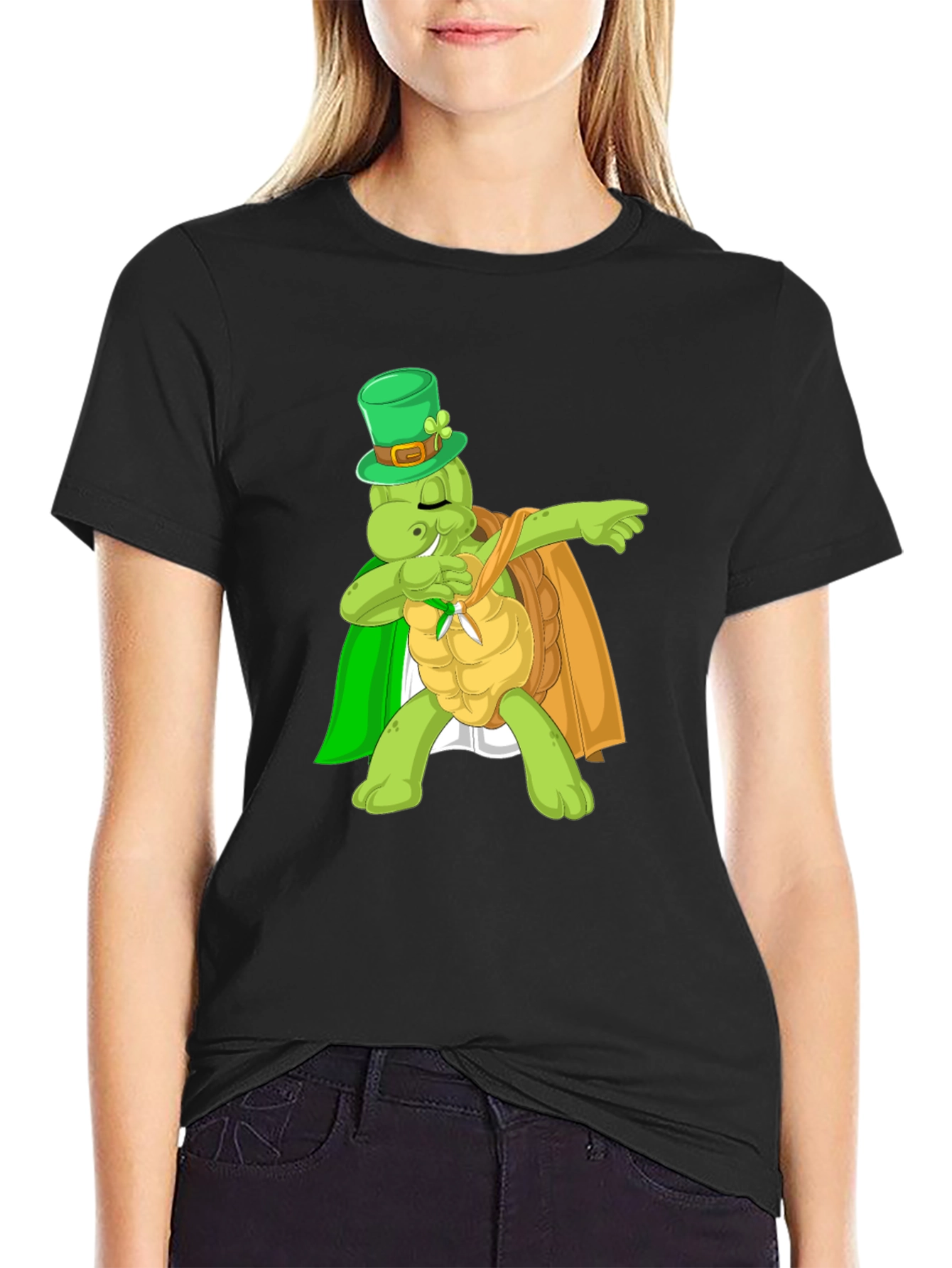 St Patricks Day Turtle Dab T-Shirt