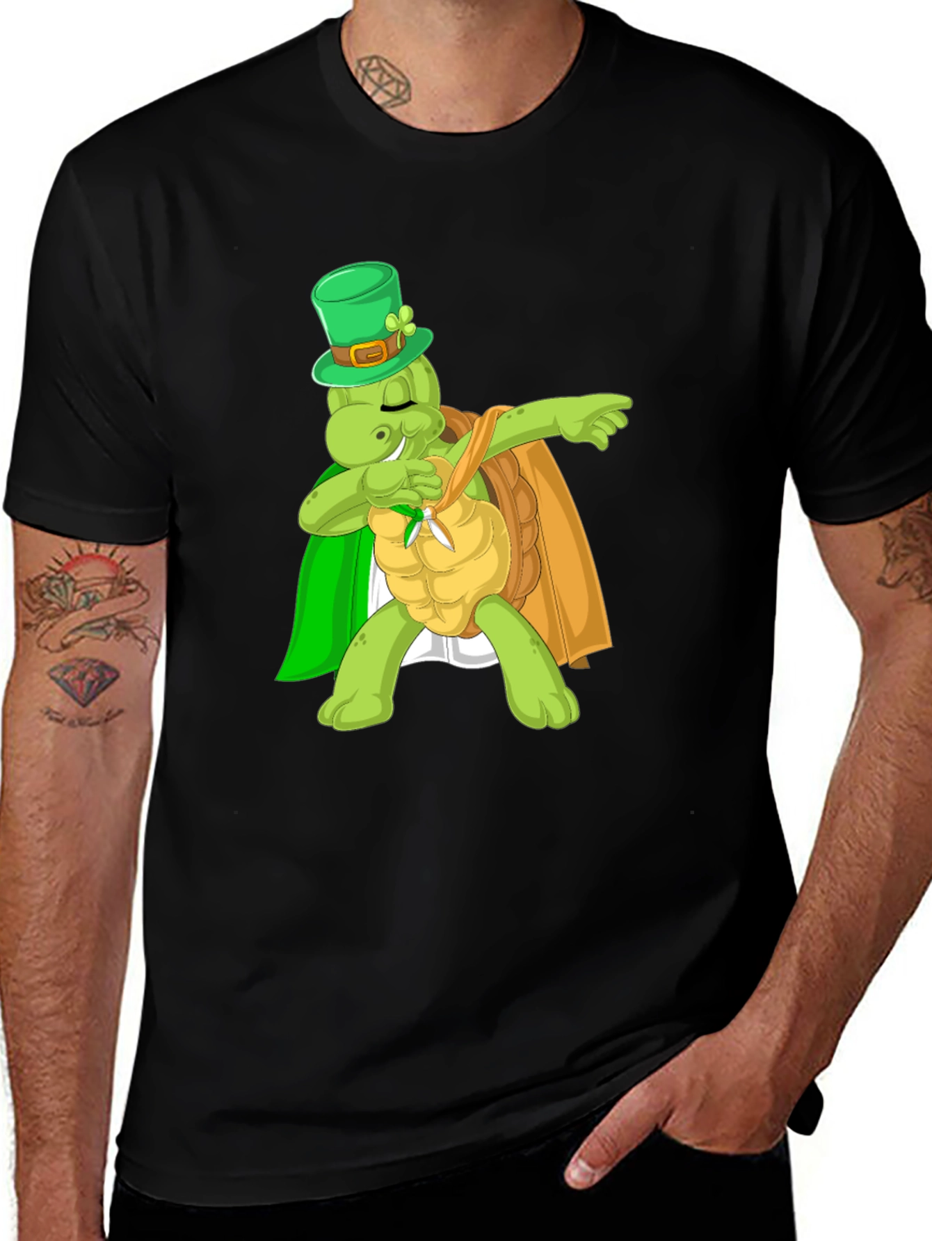 St Patricks Day Turtle Dab T-Shirt