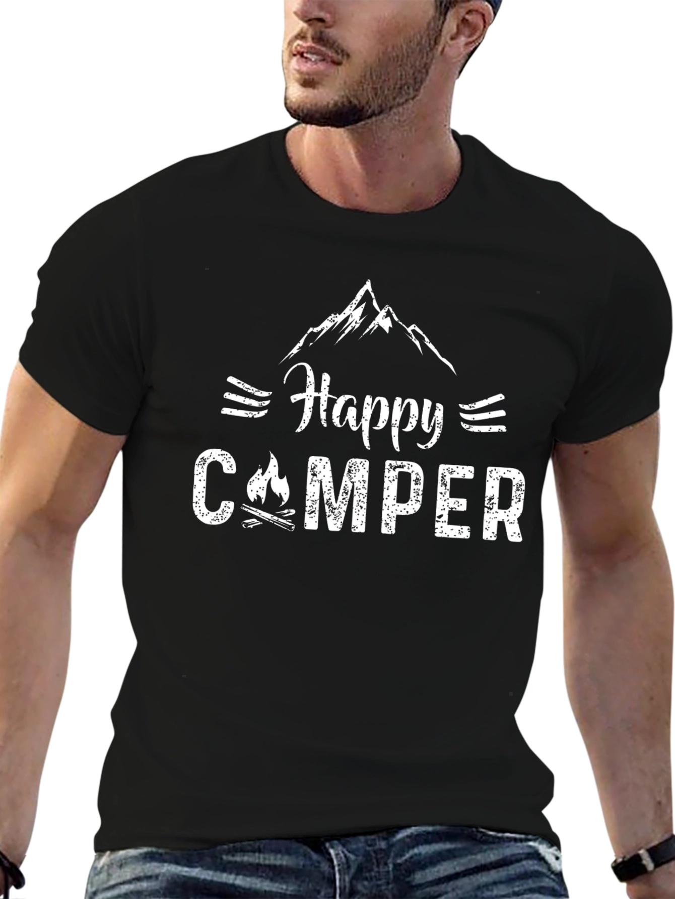 Happy Camper T-Shirt: Camping Adventure Tee
