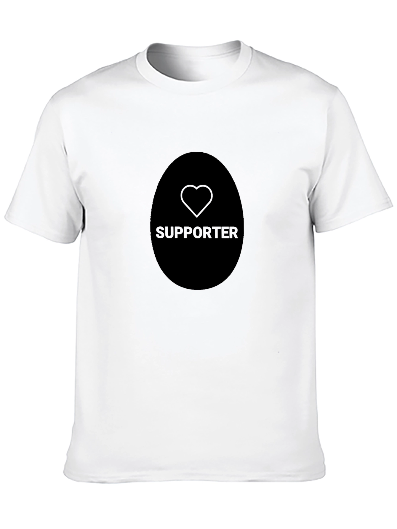 Supporter Heart Graphic Tee - Black