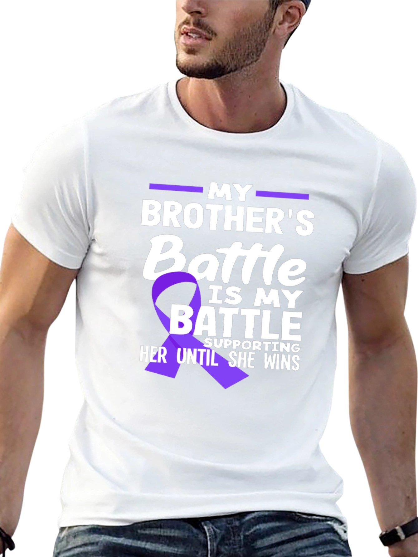 Brothers Battle T-Shirt - Support & Awareness