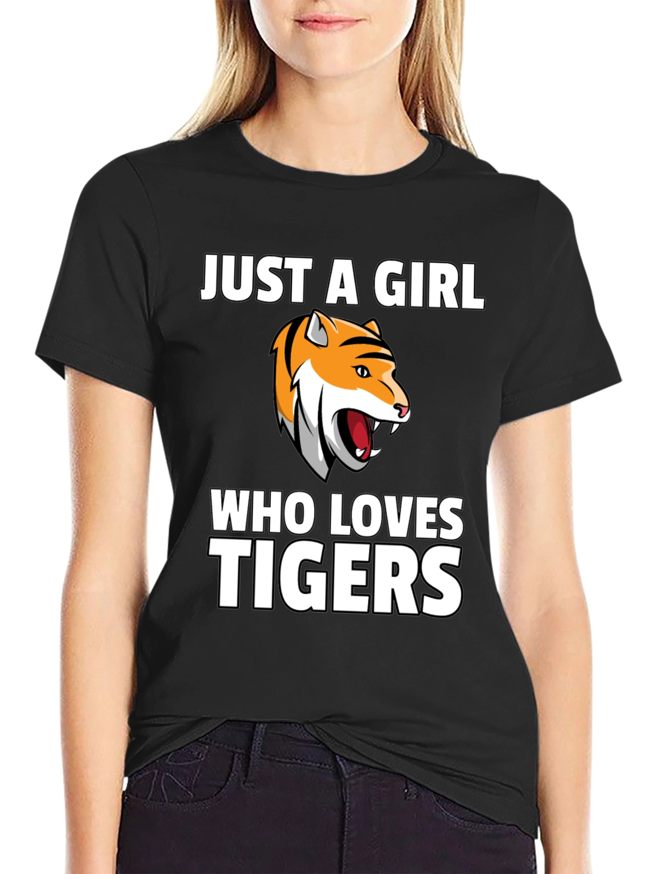 Just a Girl Who Loves Tigers T-Shirt