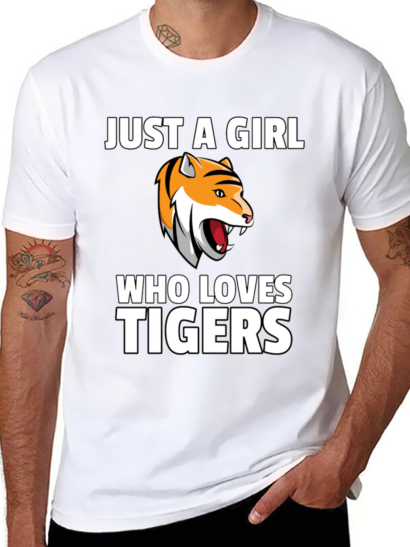 Just a Girl Who Loves Tigers T-Shirt