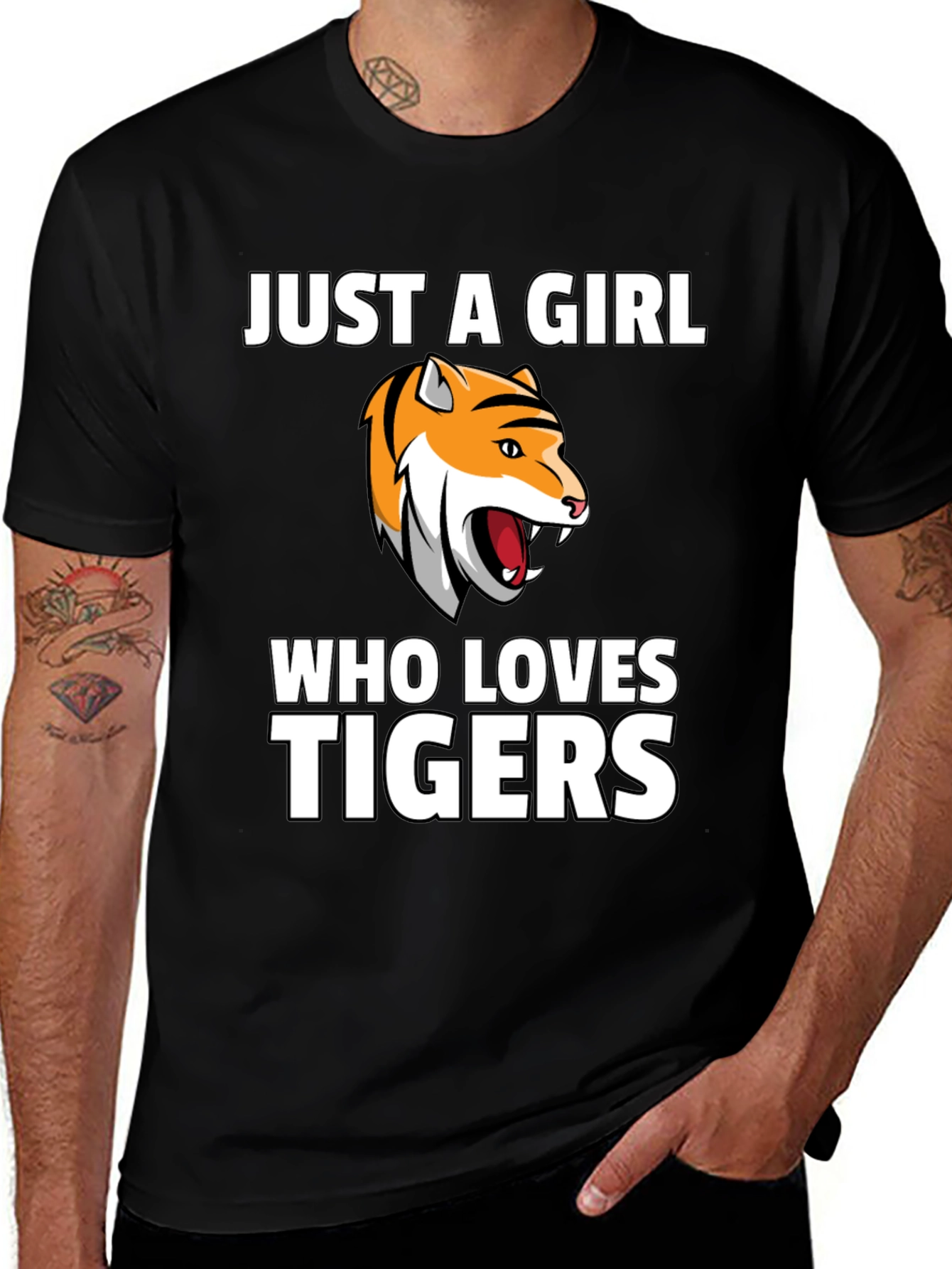 Just a Girl Who Loves Tigers T-Shirt