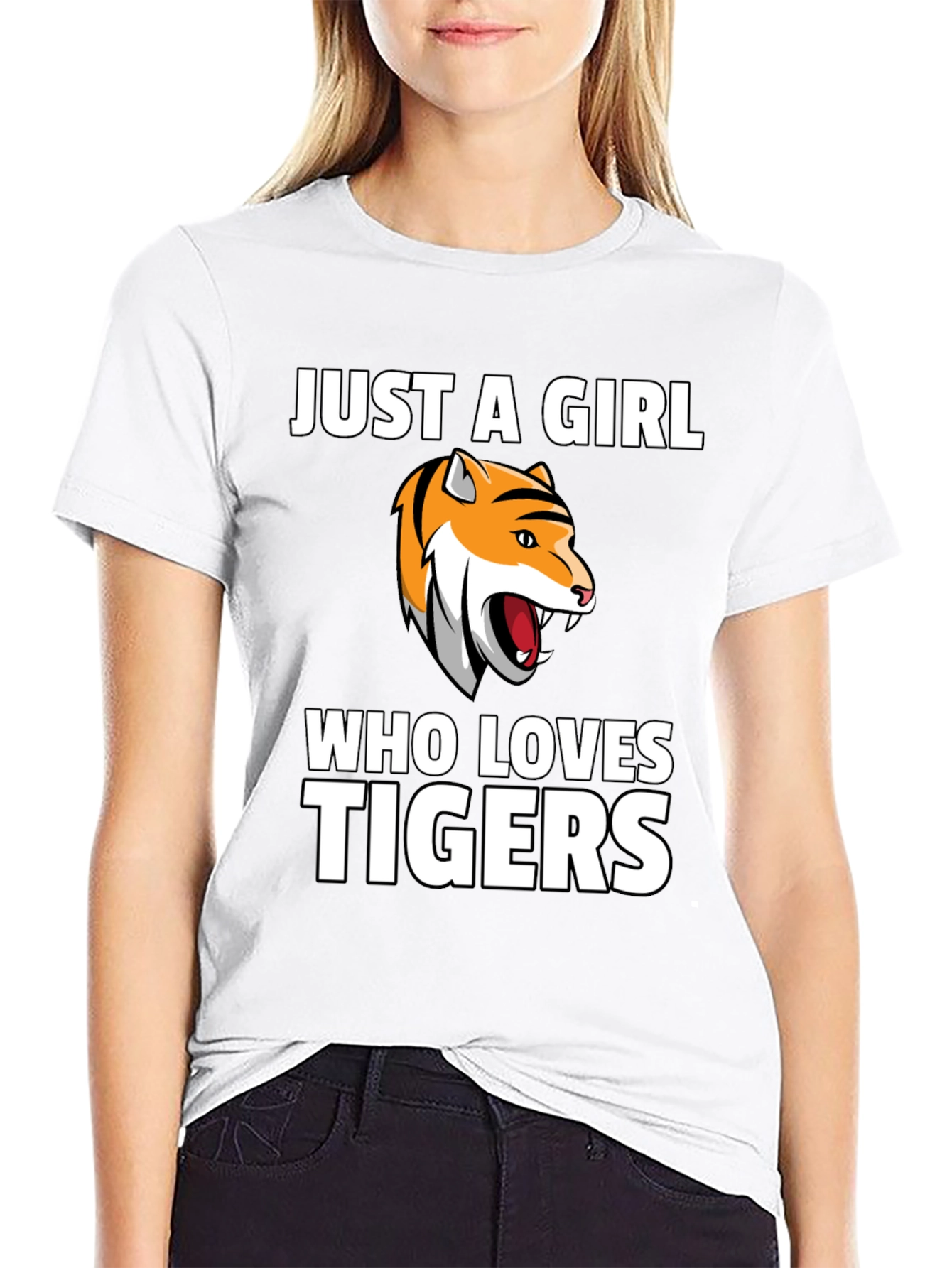 Just a Girl Who Loves Tigers T-Shirt