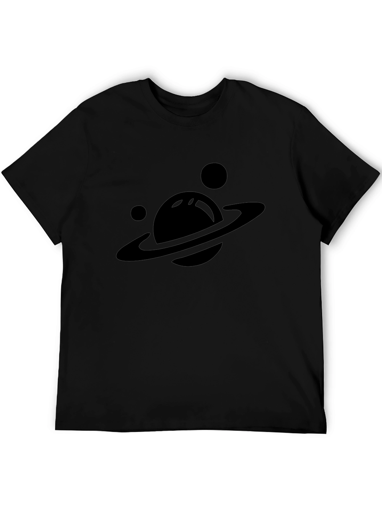 Planet Graphic T-Shirt - Black Cotton Tee