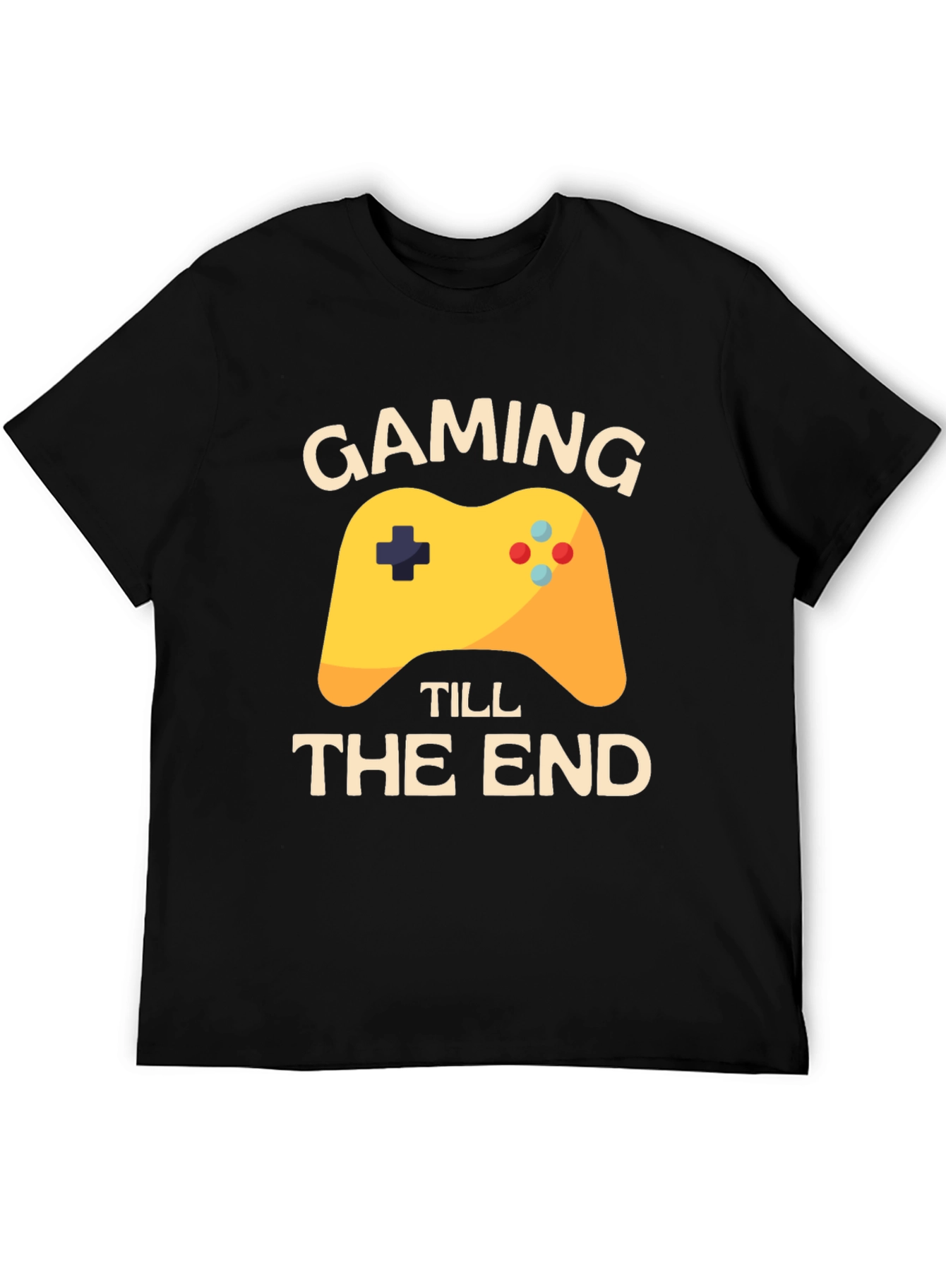 Gaming Till The End Black T-Shirt