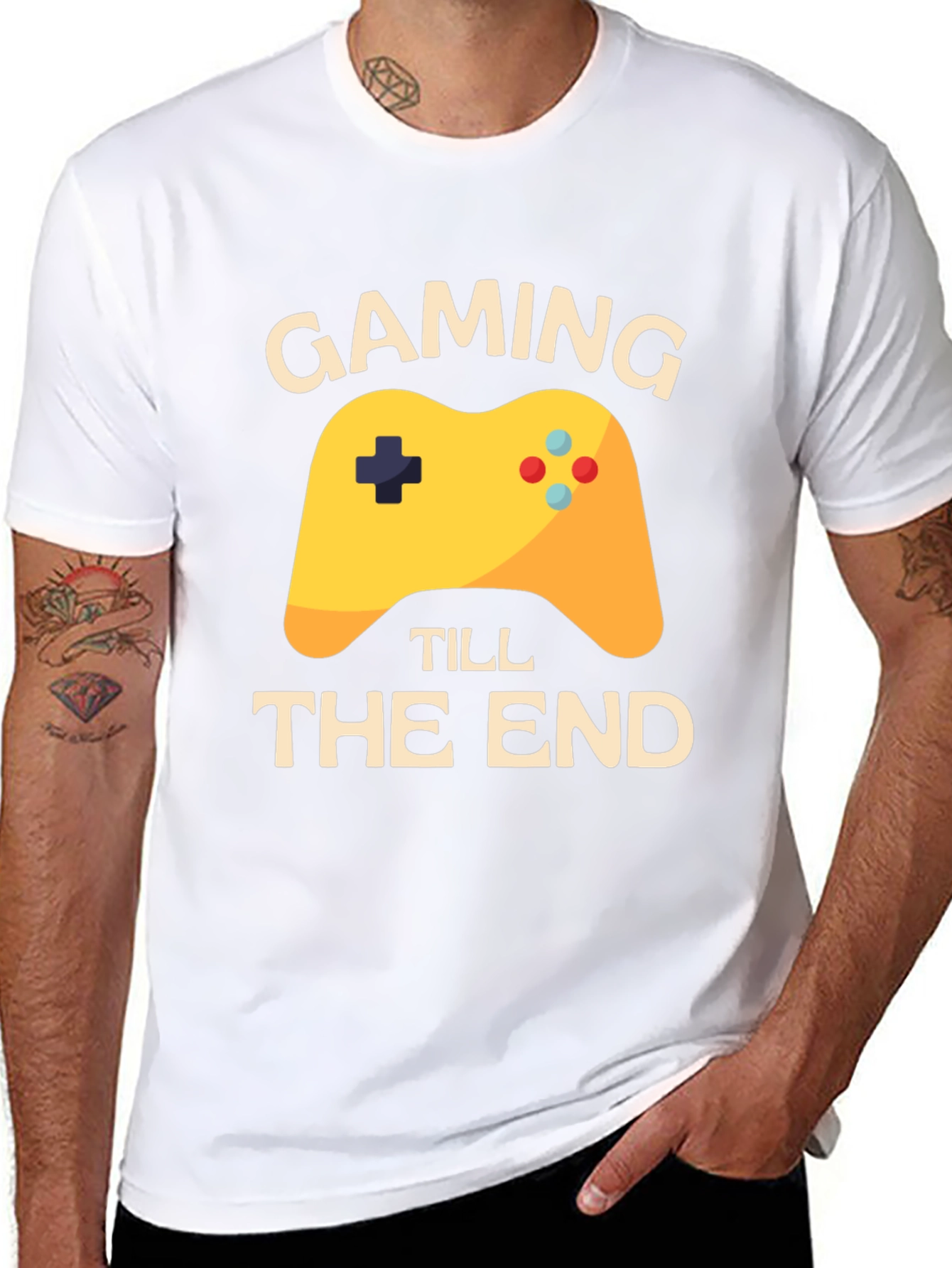 Gaming Till The End Black T-Shirt