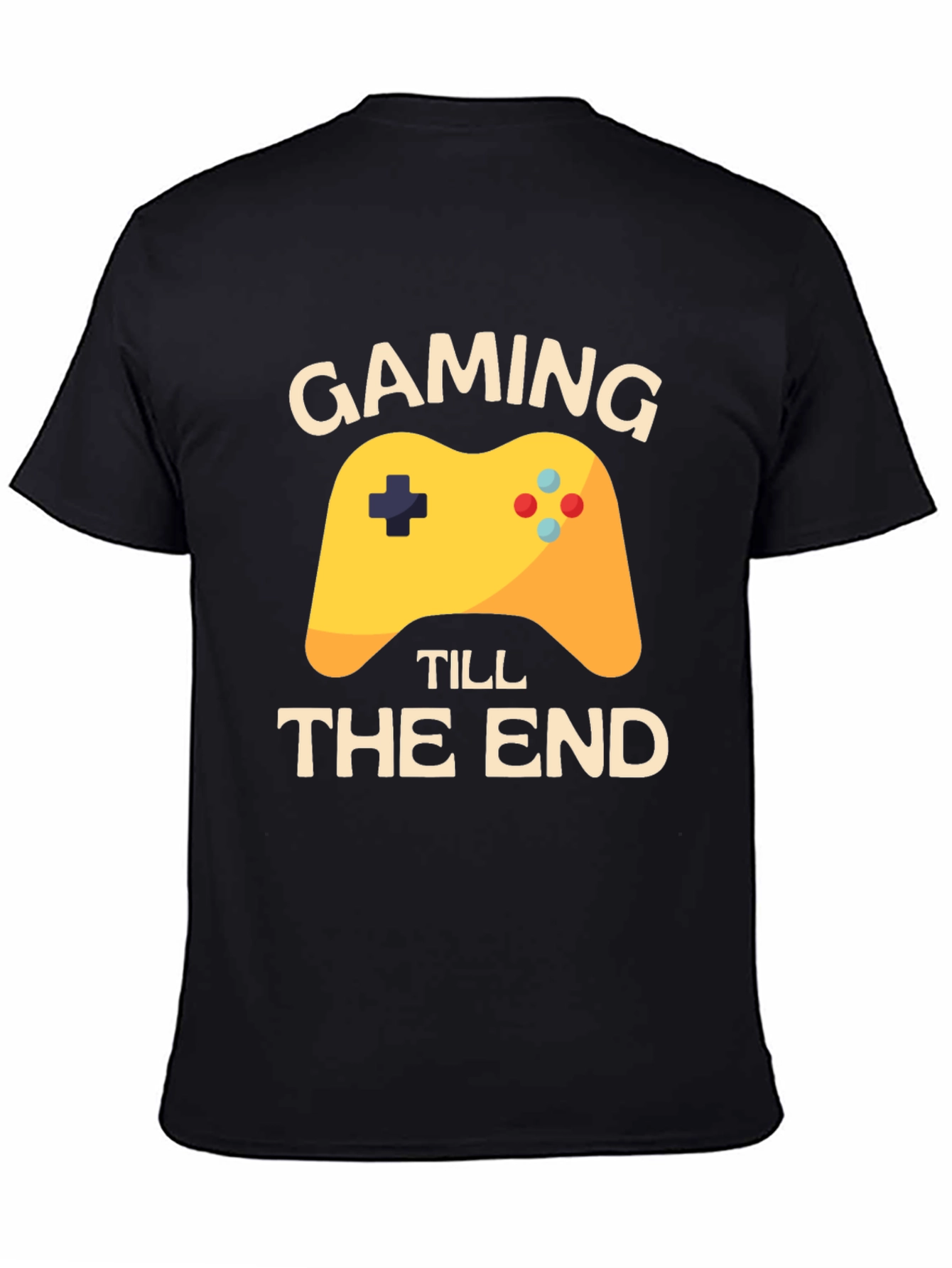 Gaming Till The End Black T-Shirt