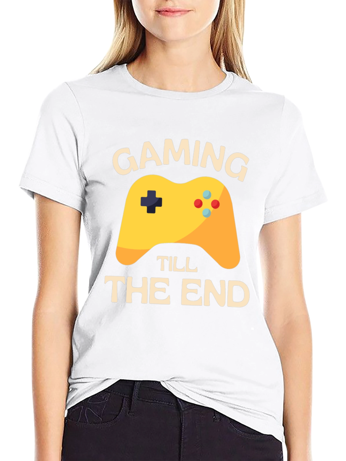 Gaming Till The End Black T-Shirt