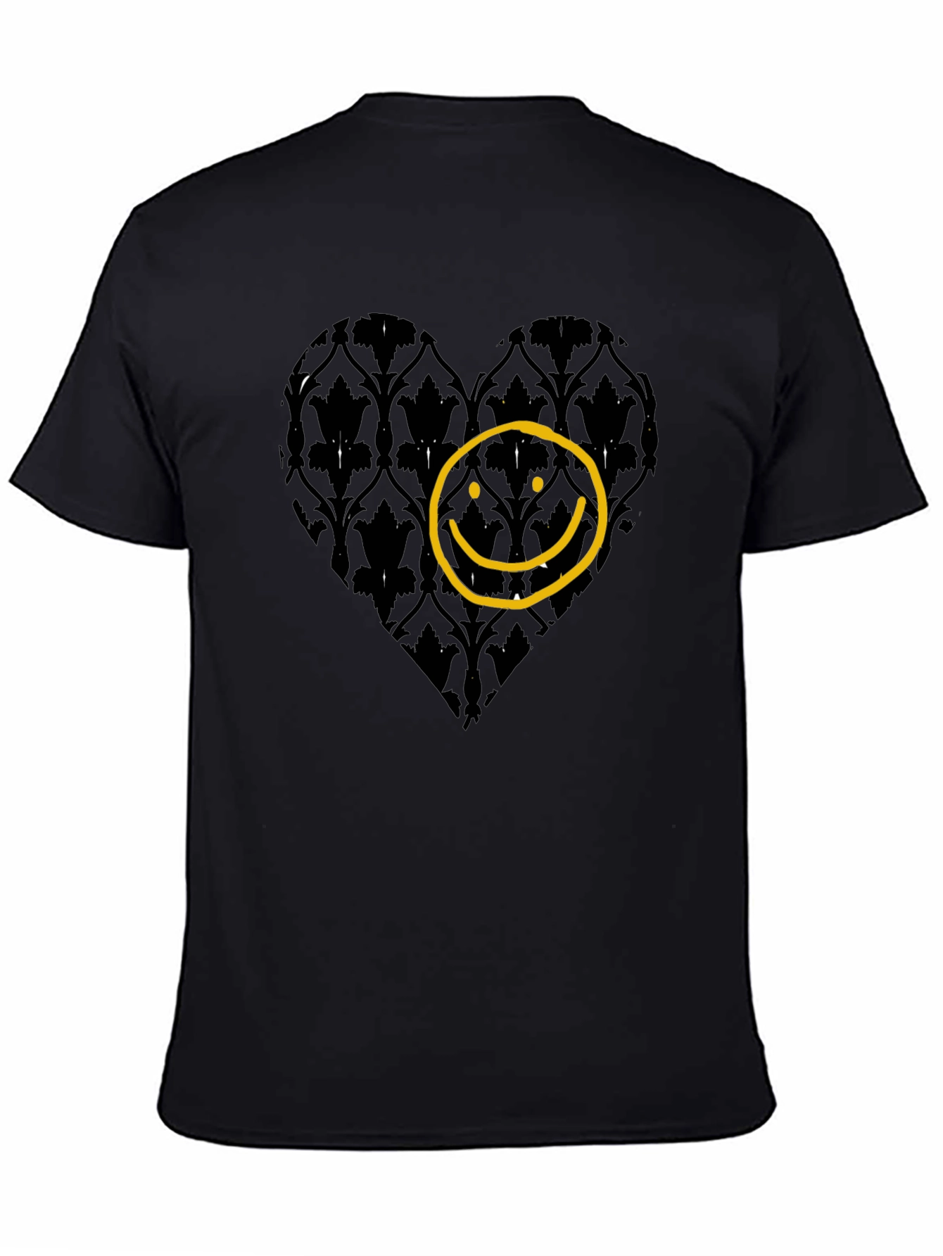 Heart Smiley Face Graphic T-Shirt