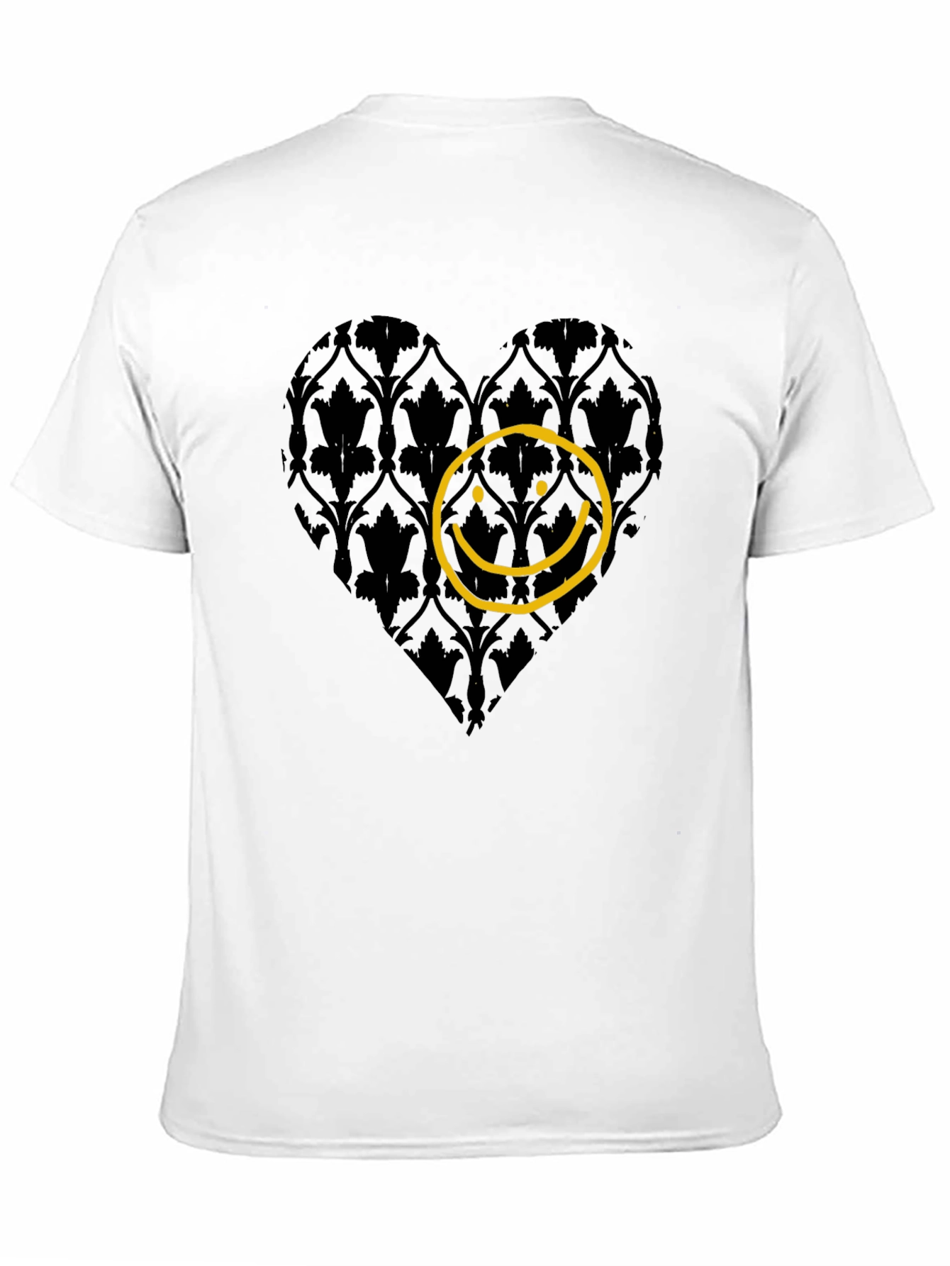 Heart Smiley Face Graphic T-Shirt