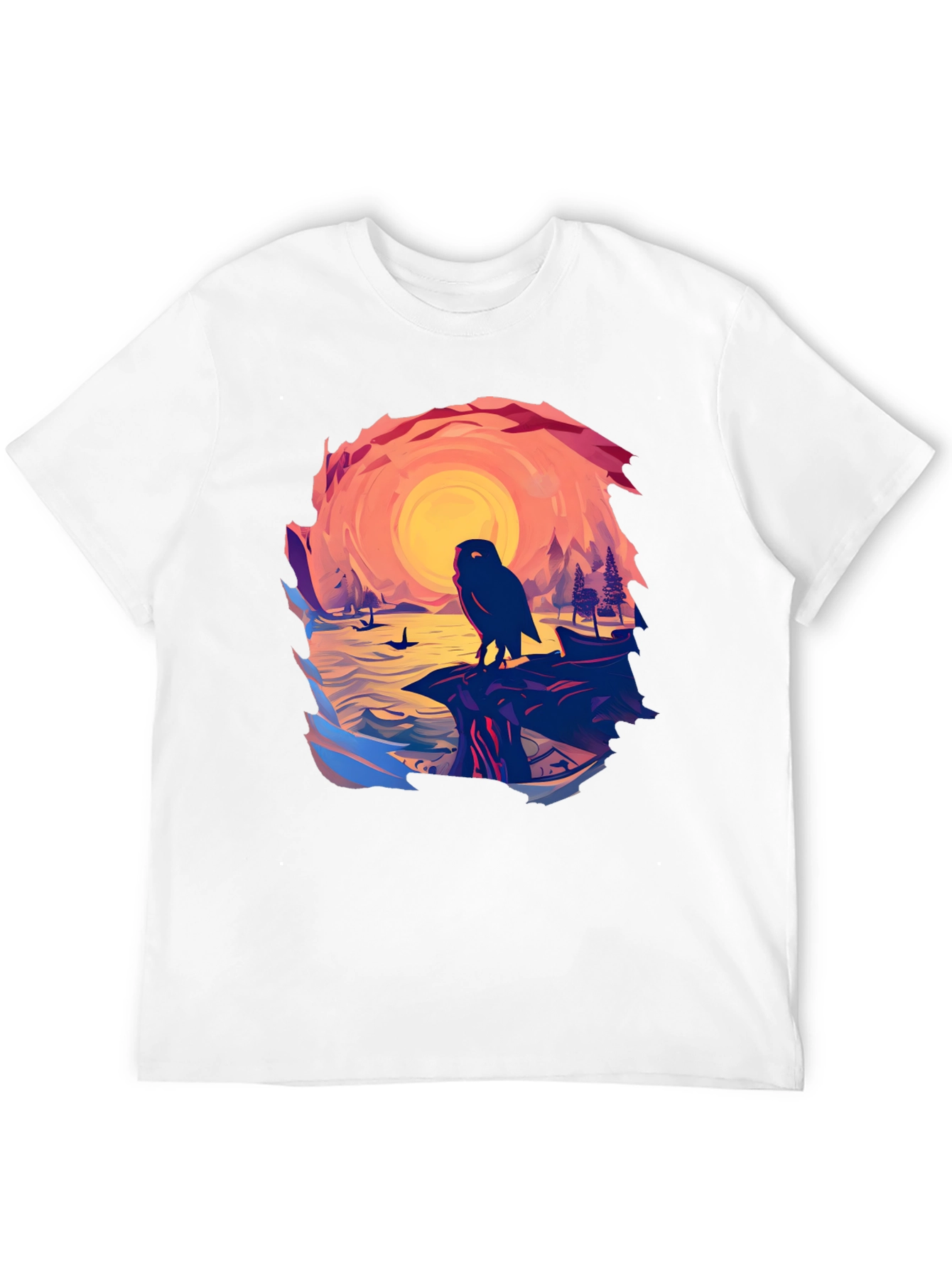 Owl Sunset Graphic Tee
