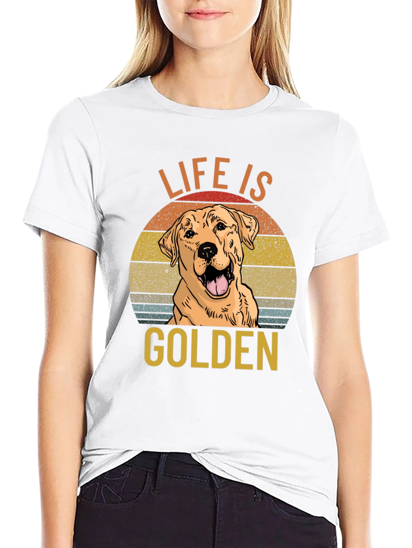 Life is Golden Dog Graphic T-Shirt