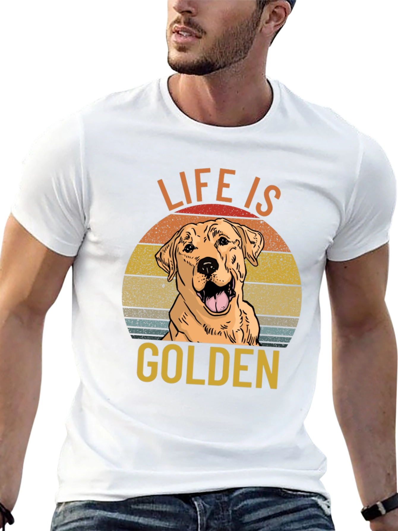 Life is Golden Dog Graphic T-Shirt