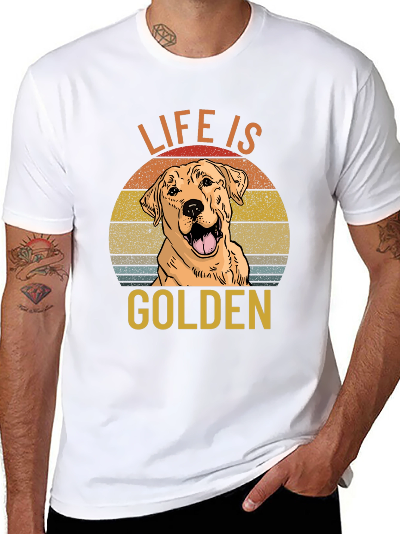 Life is Golden Dog Graphic T-Shirt