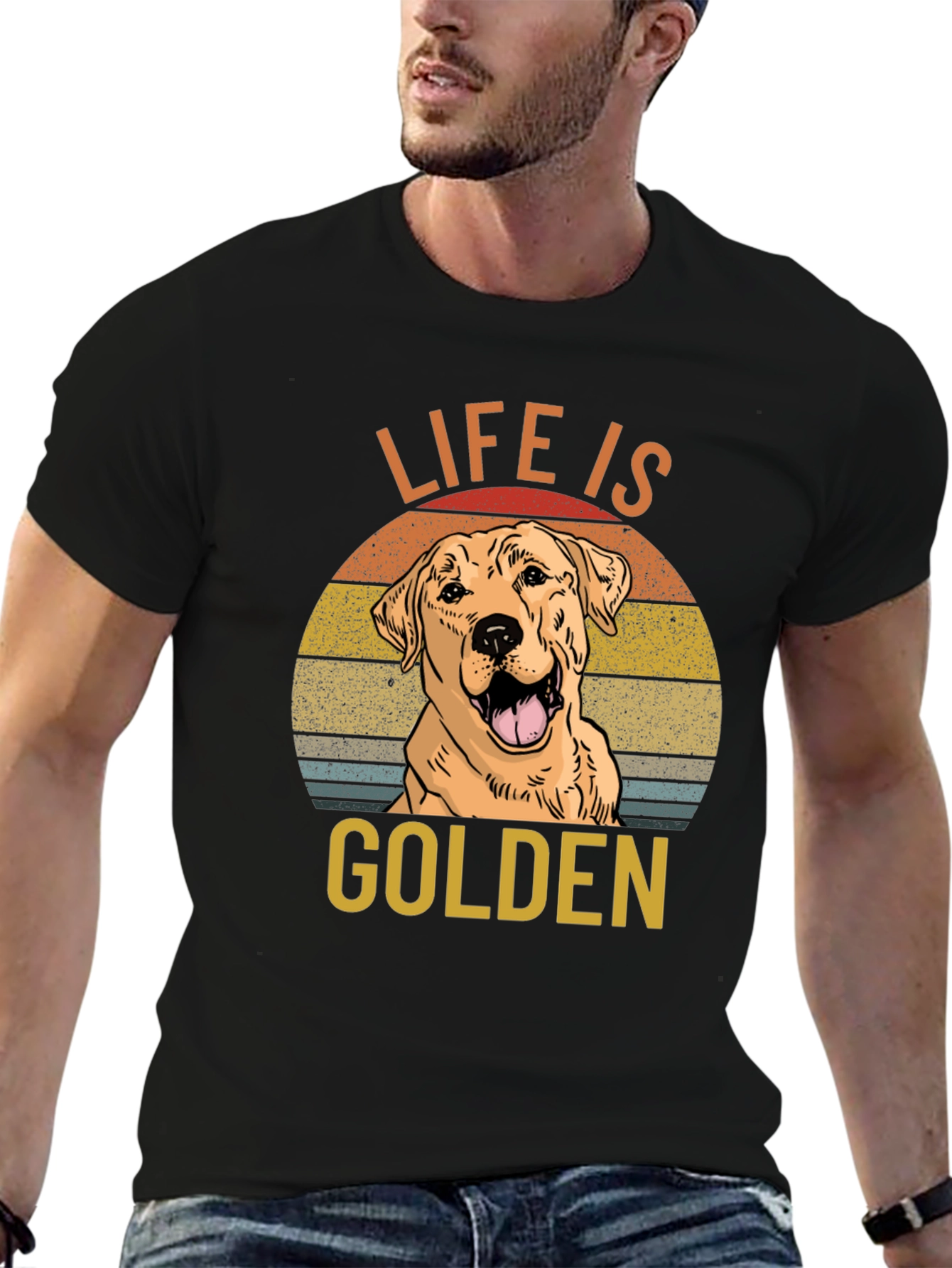 Life is Golden Dog Graphic T-Shirt